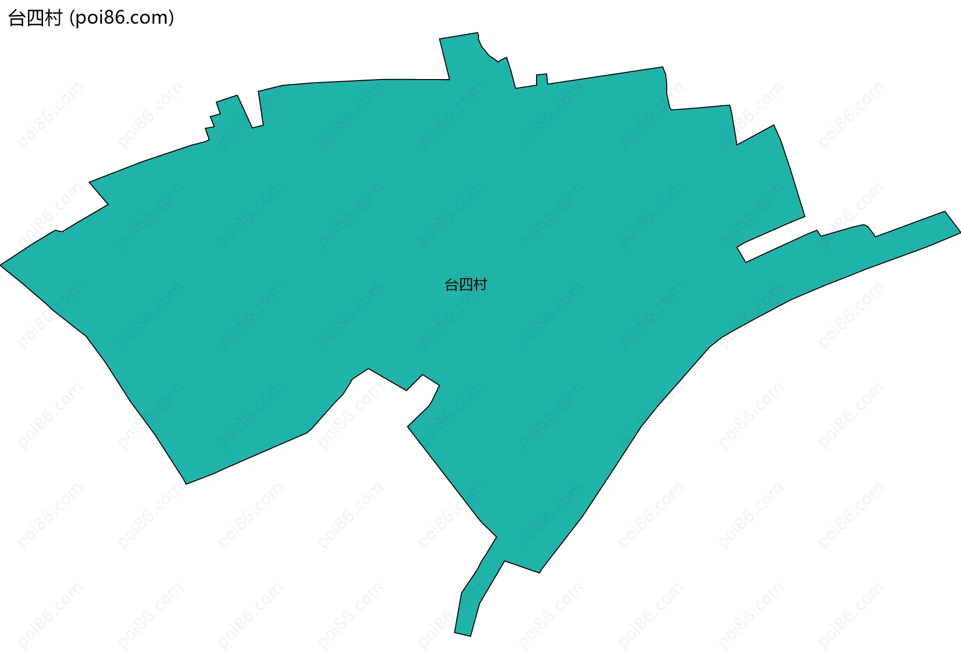台四村边界地图