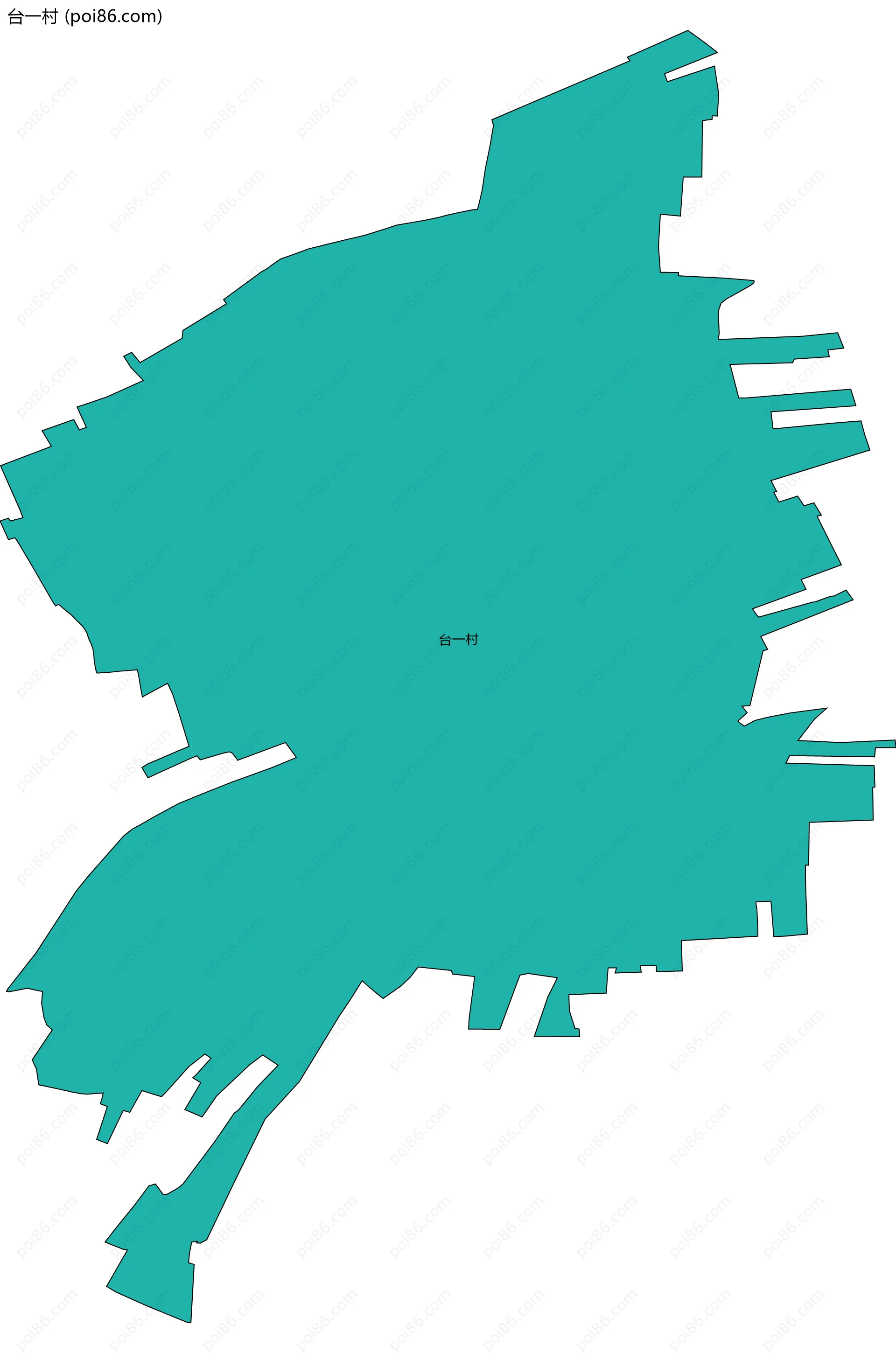 台一村边界地图