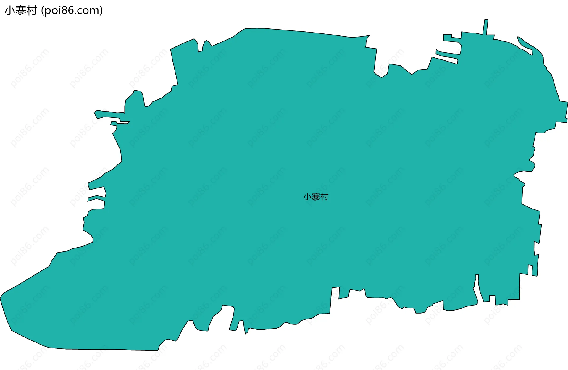 小寨村边界地图