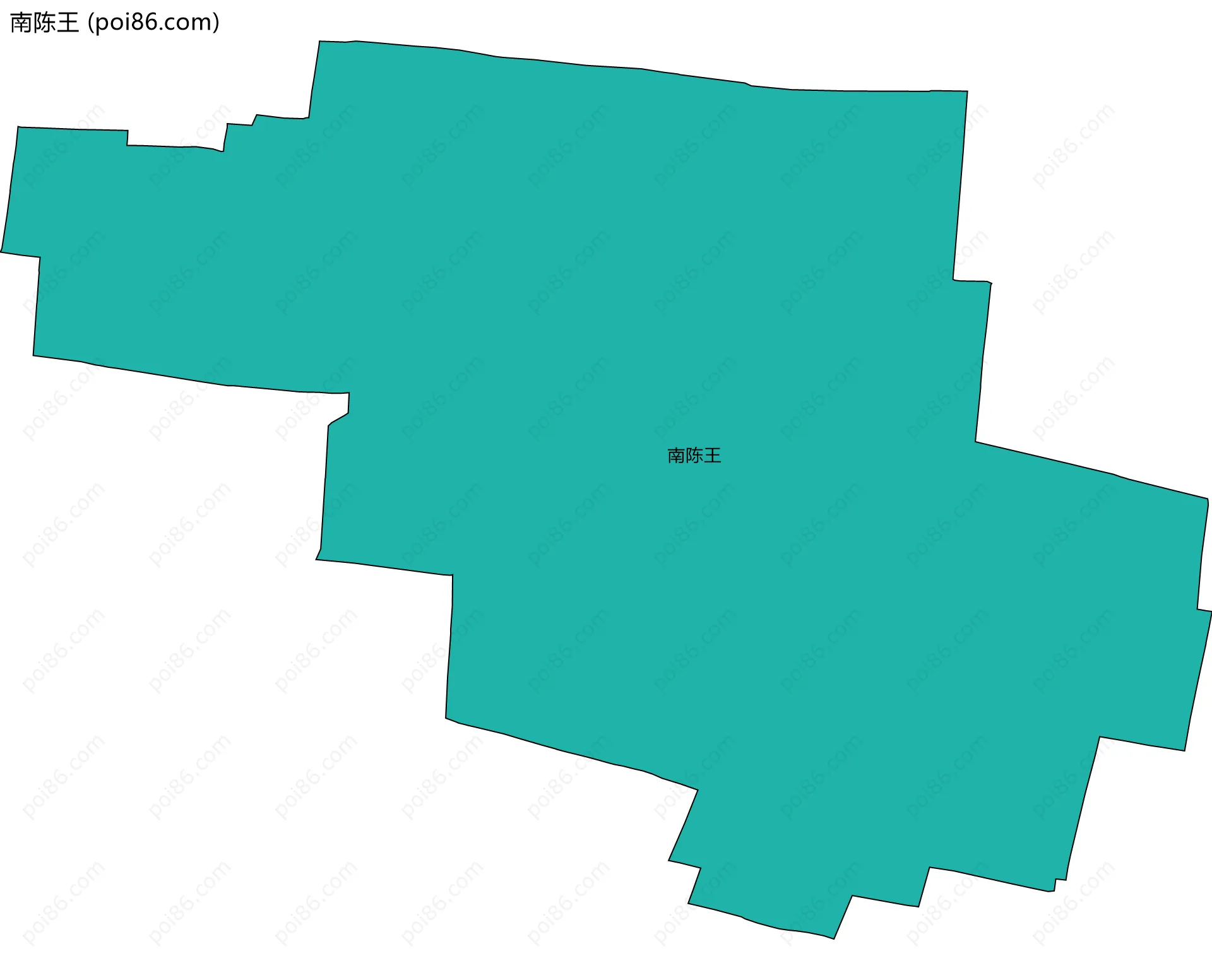 南陈王边界地图
