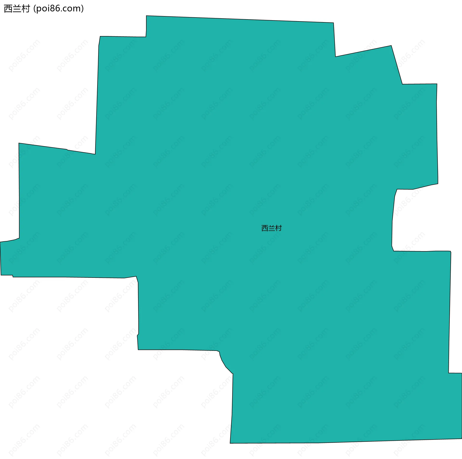 西兰村边界地图