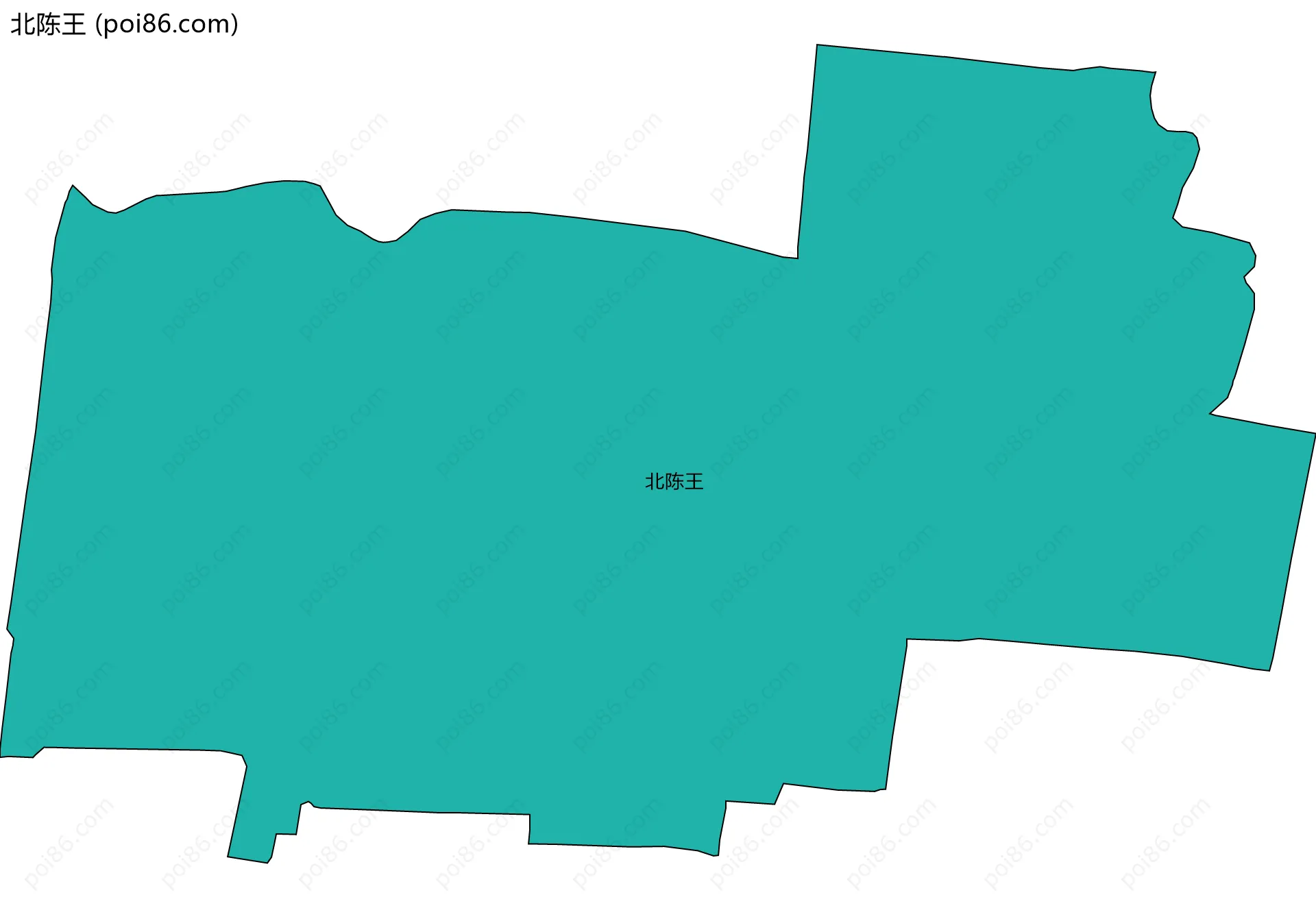 北陈王边界地图