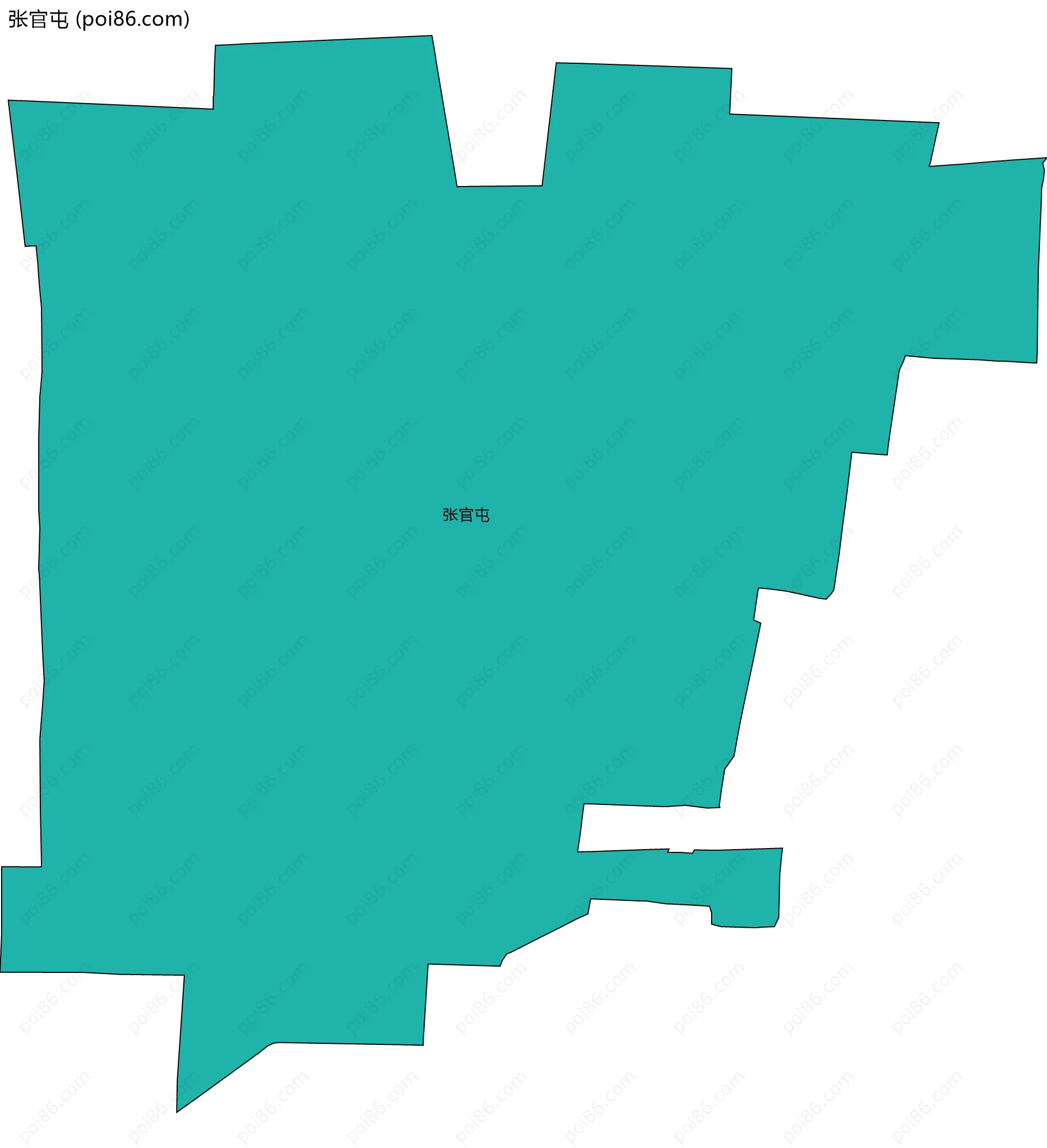 张官屯边界地图