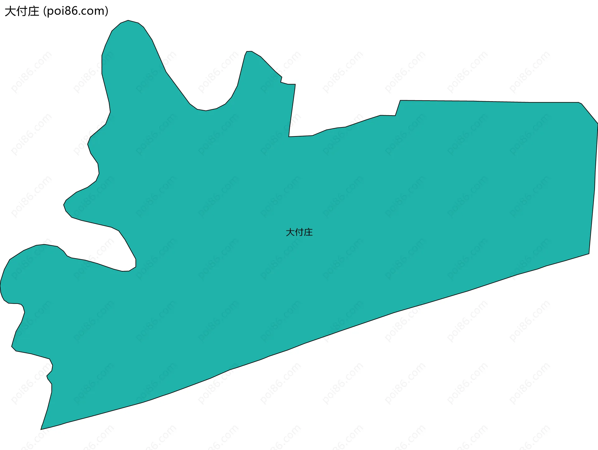 大付庄边界地图