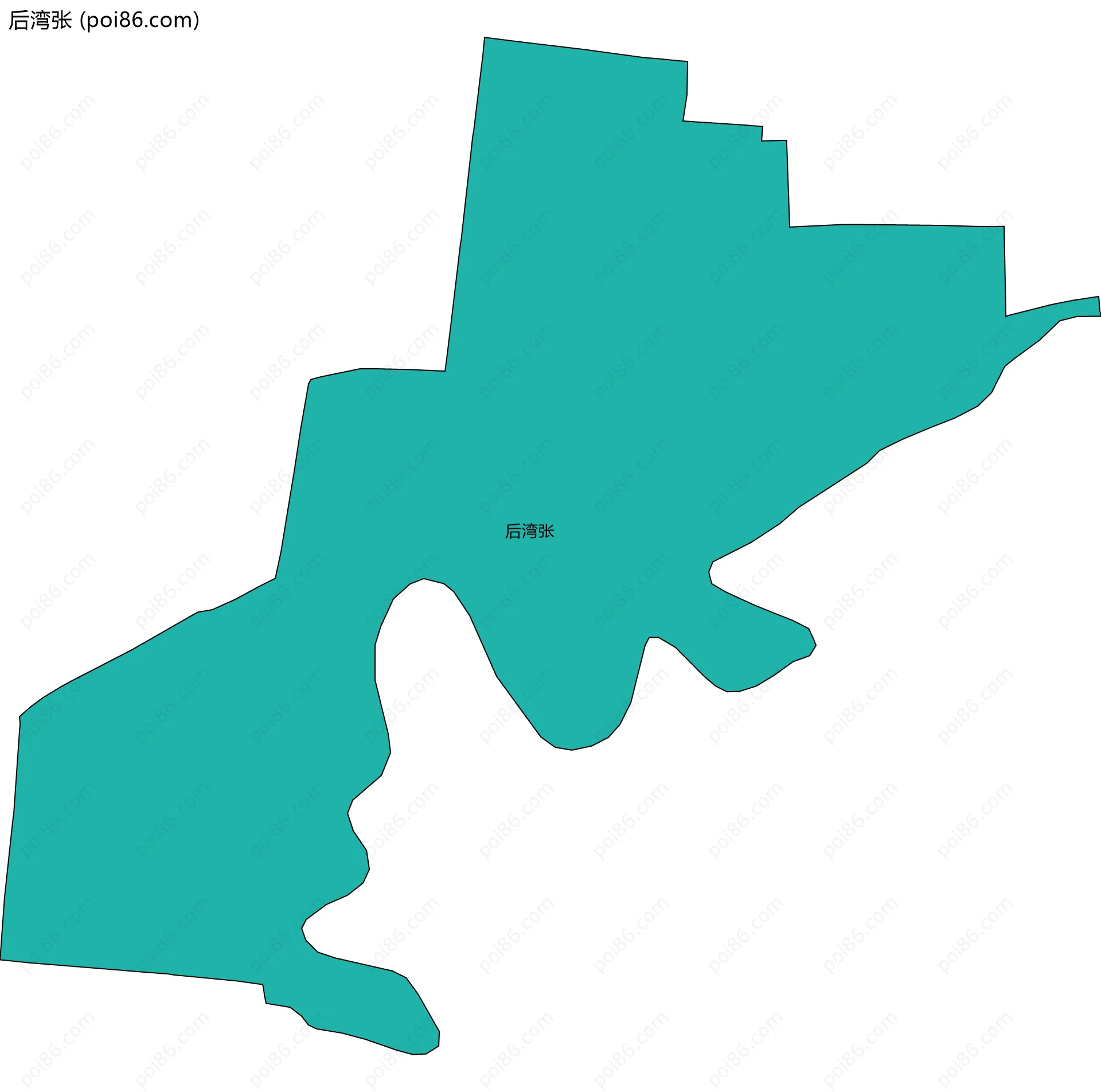 后湾张边界地图