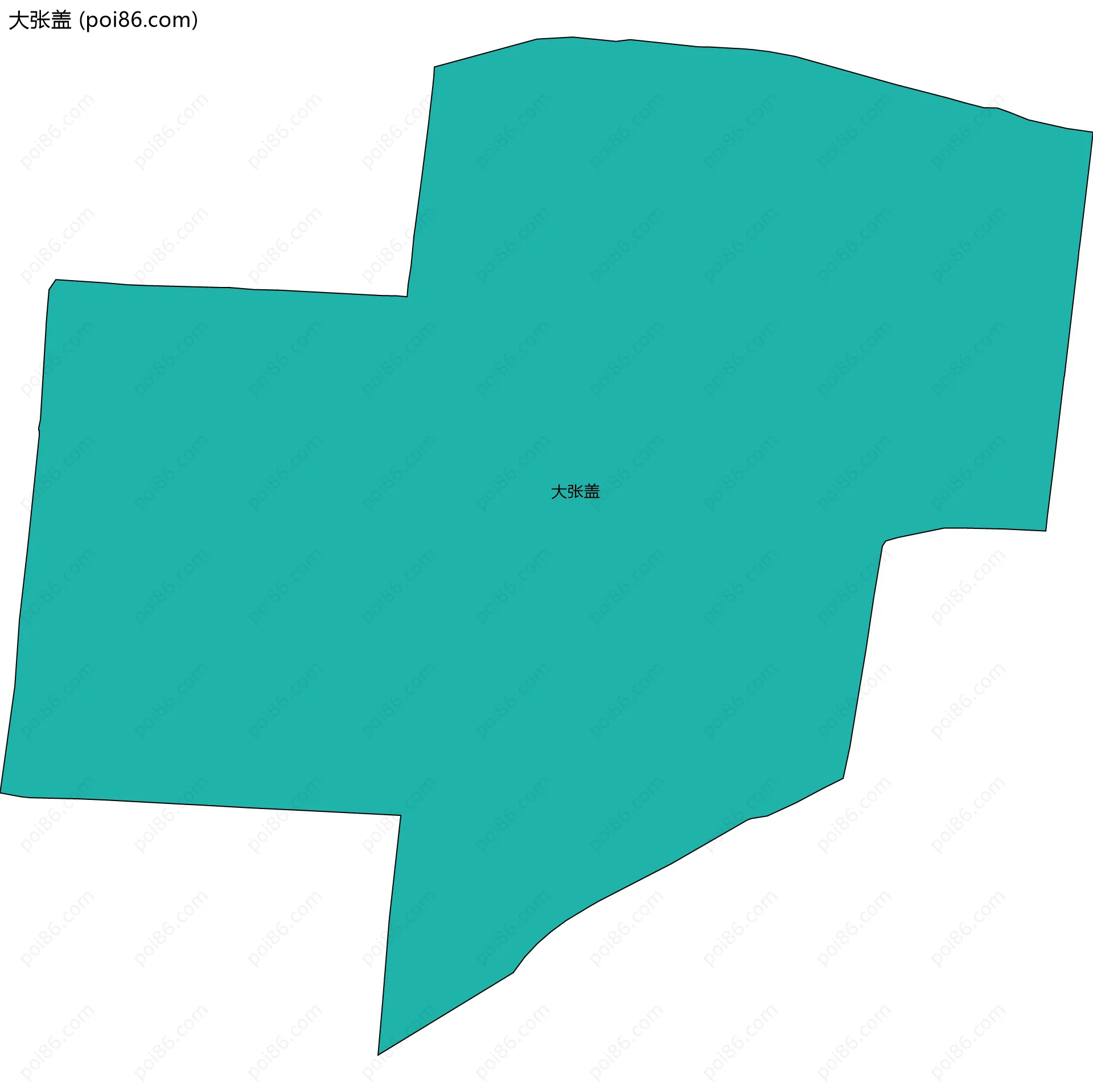 大张盖边界地图