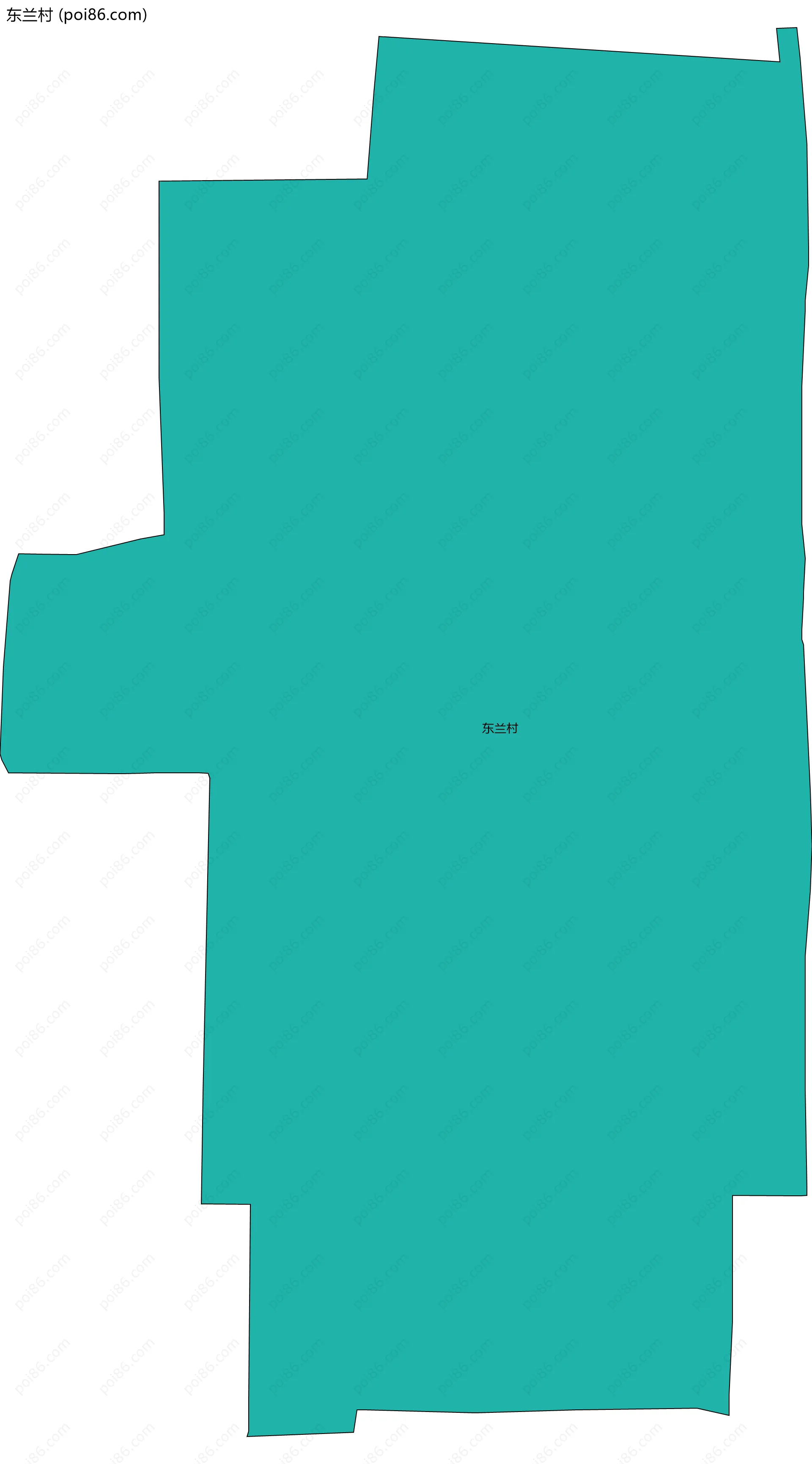 东兰村边界地图