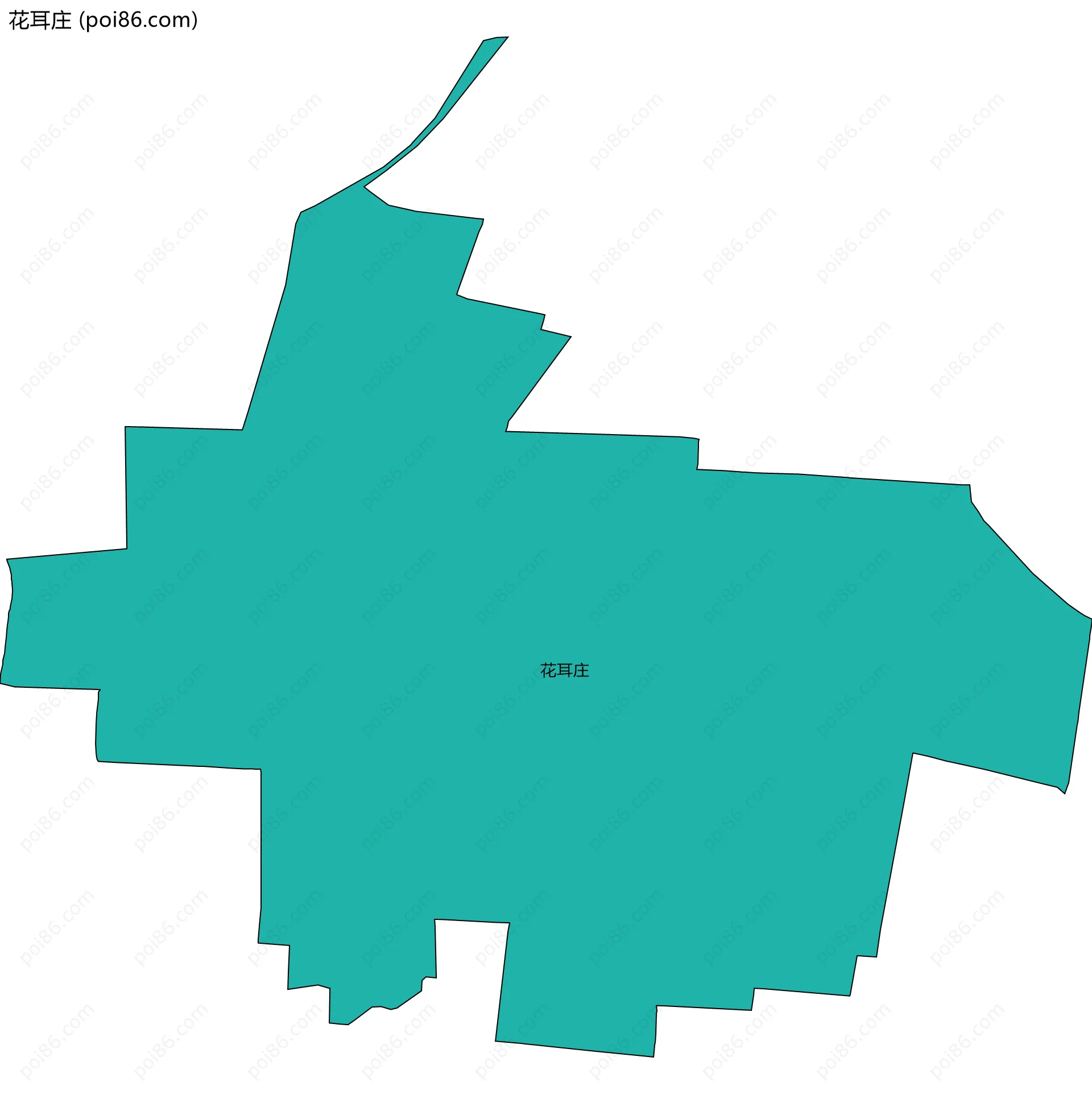 花耳庄边界地图