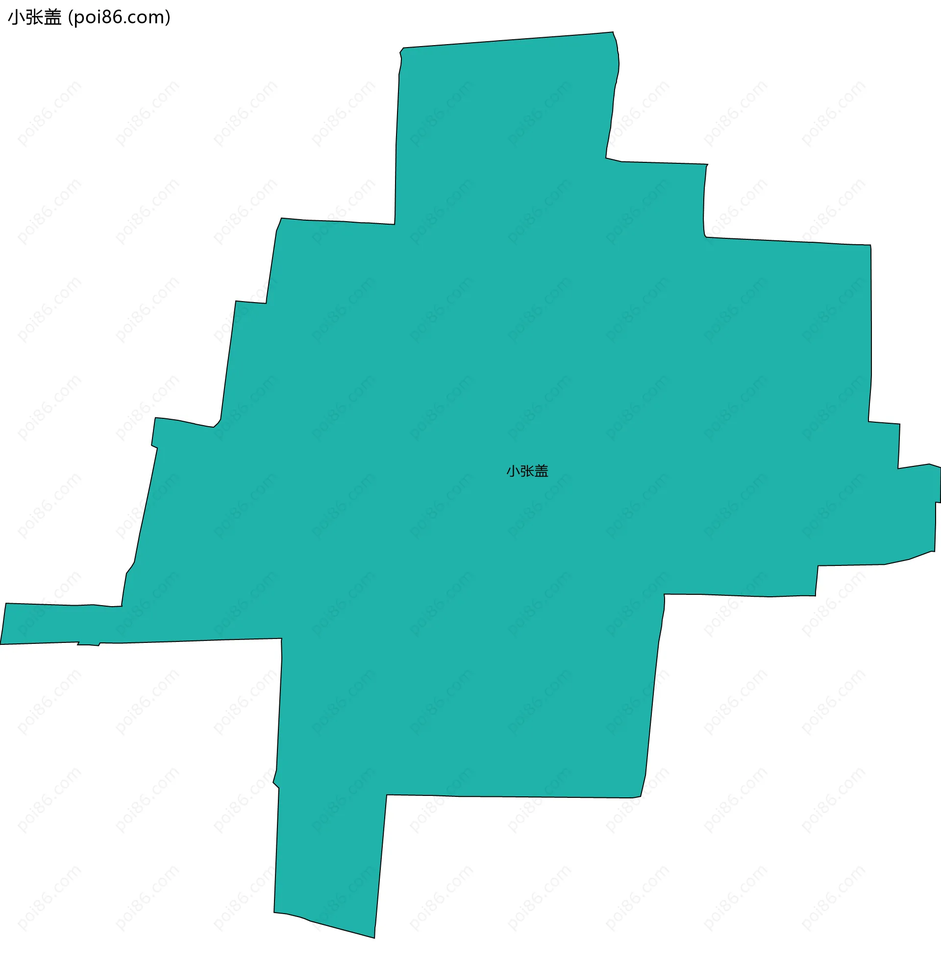 小张盖边界地图