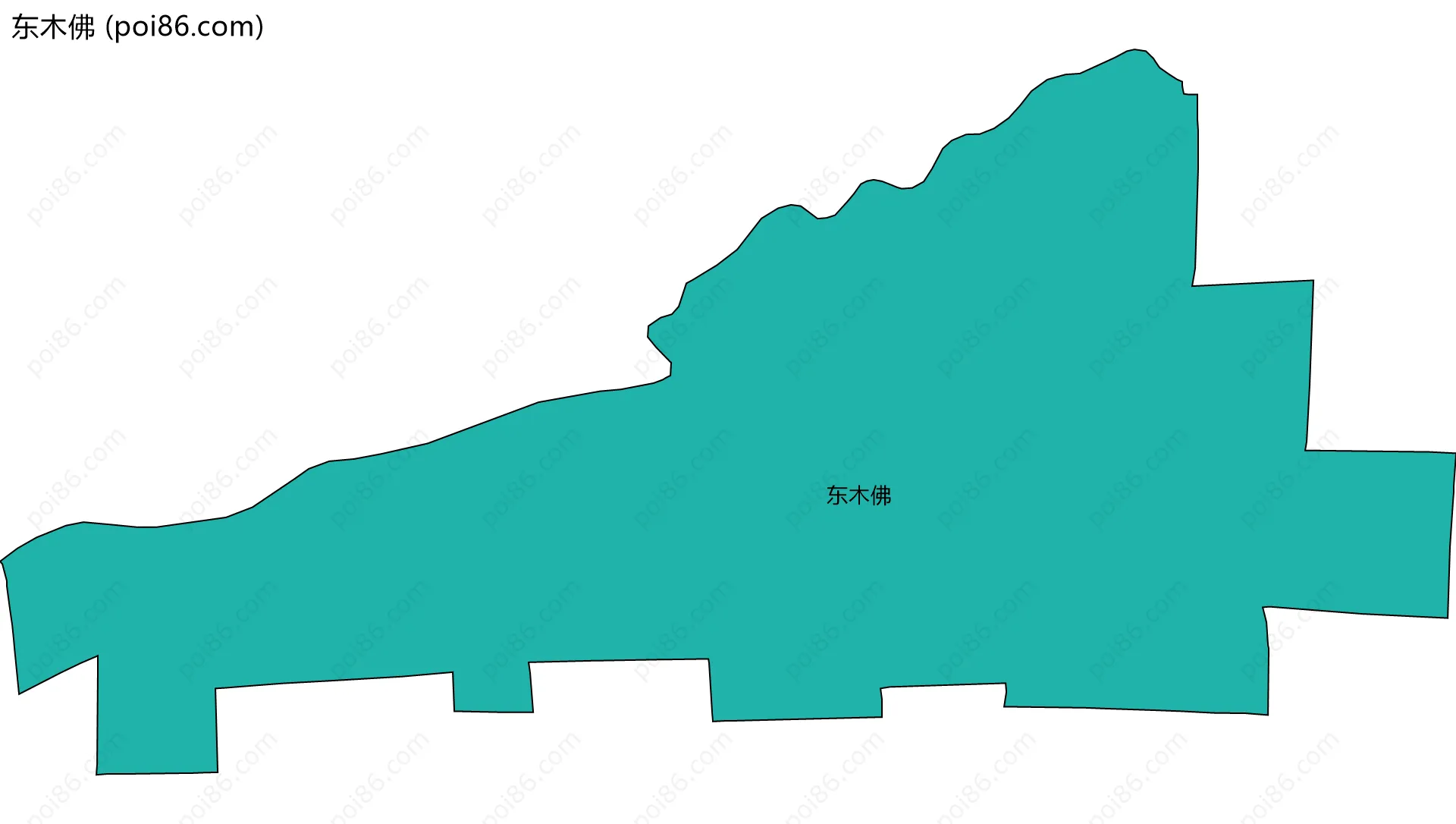 东木佛边界地图