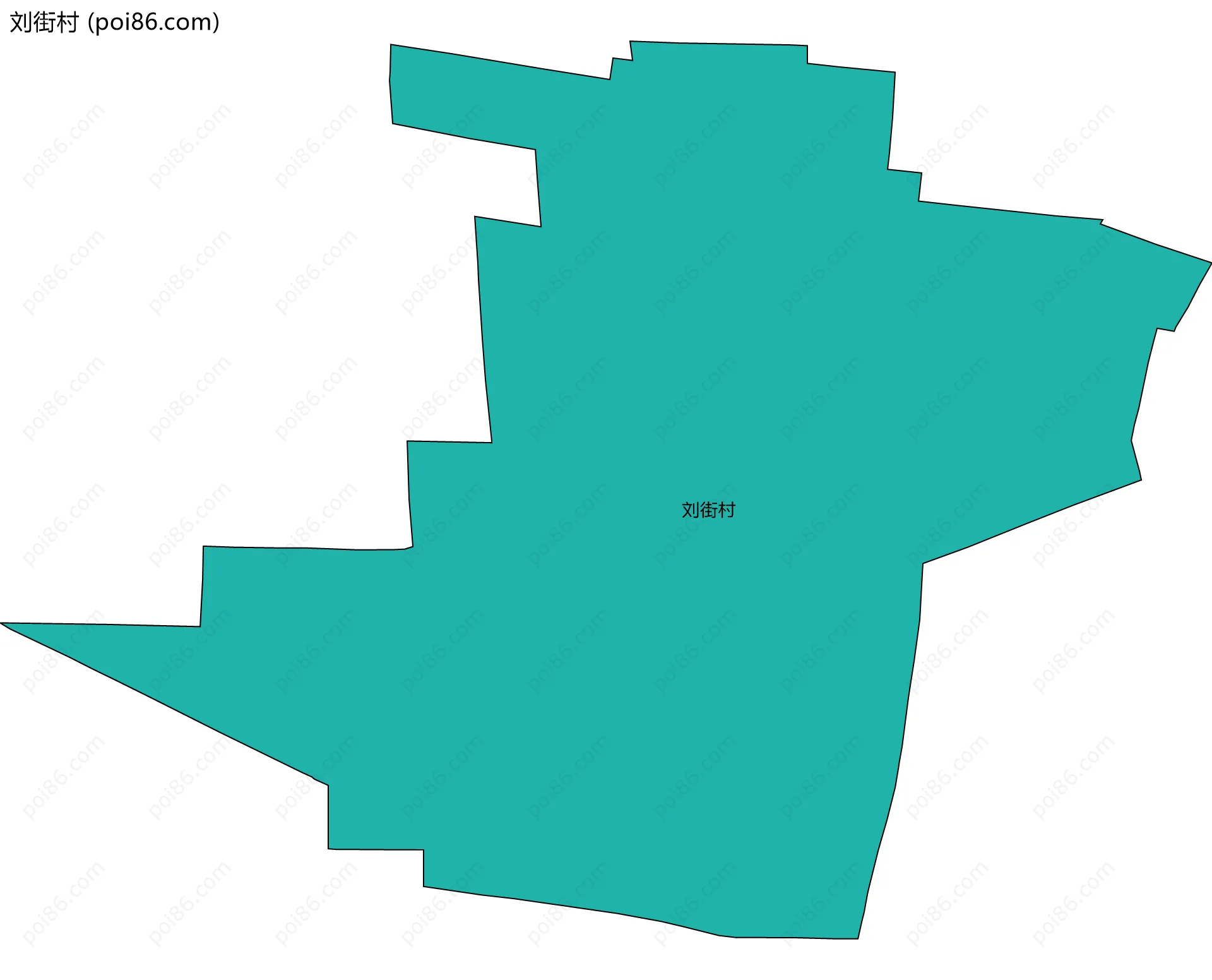 刘街村边界地图