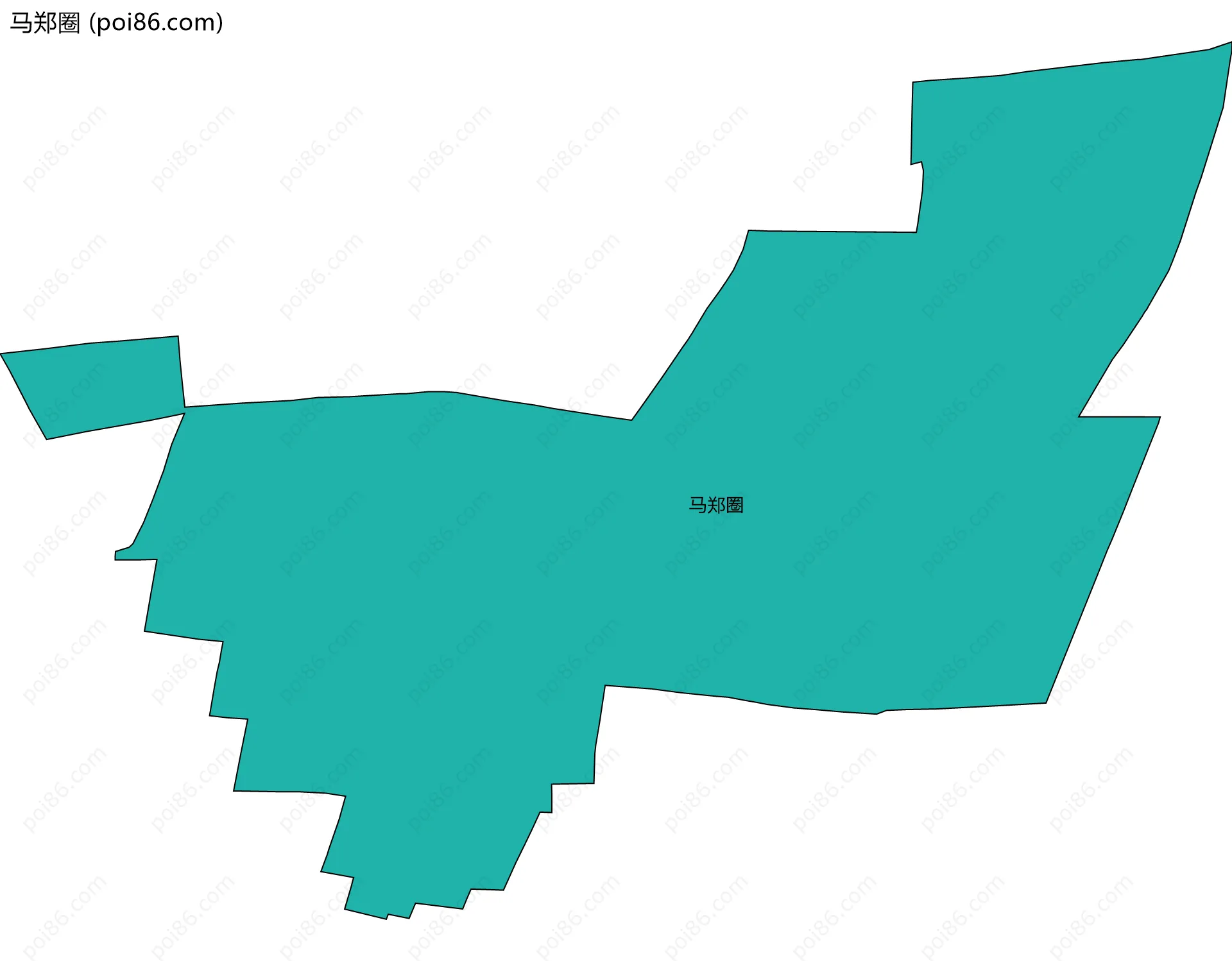 马郑圈边界地图