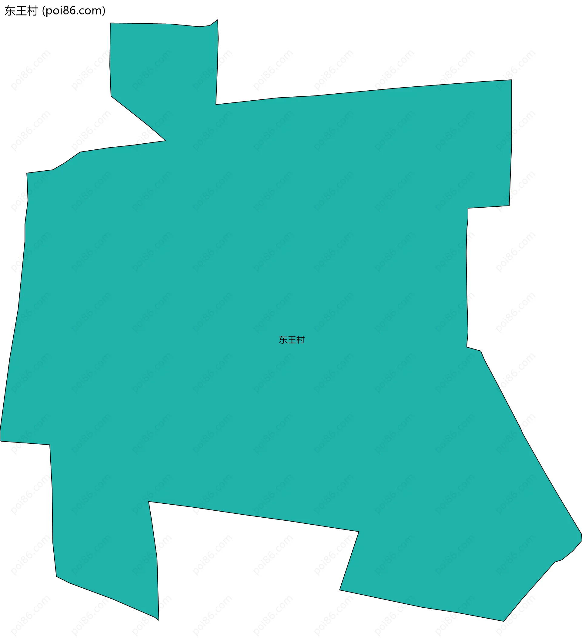 东王村边界地图