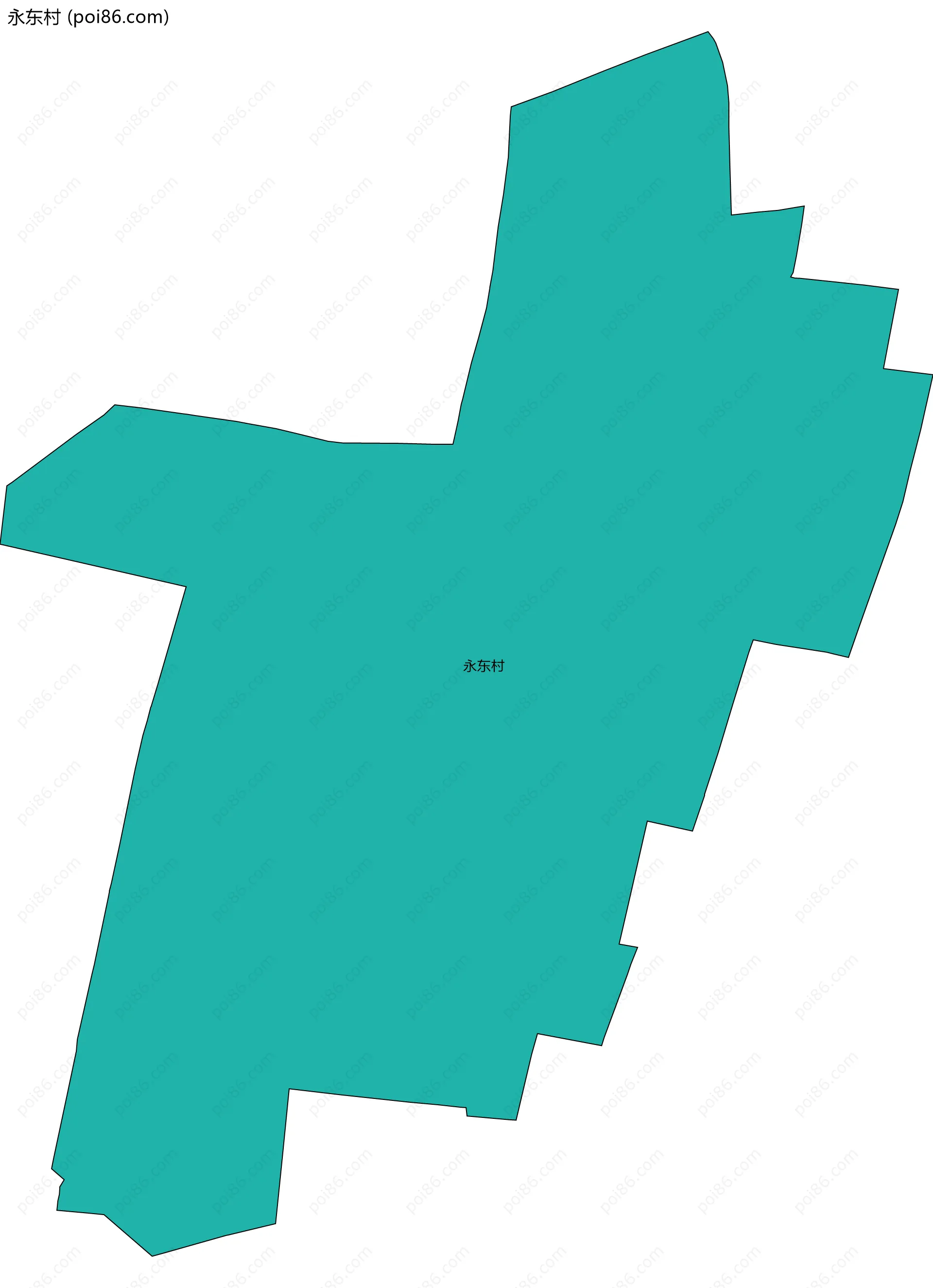 永东村边界地图