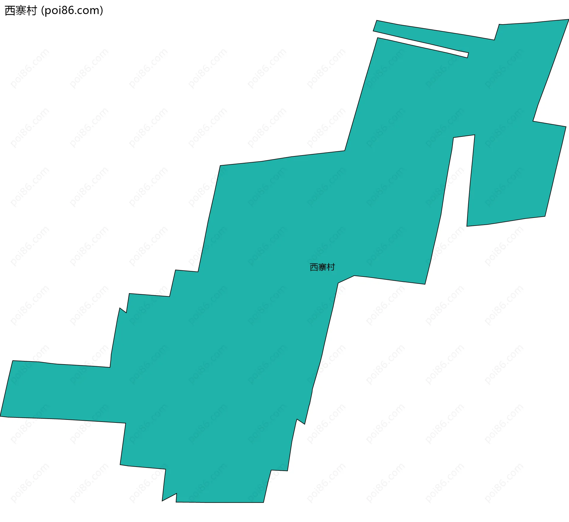 西寨村边界地图