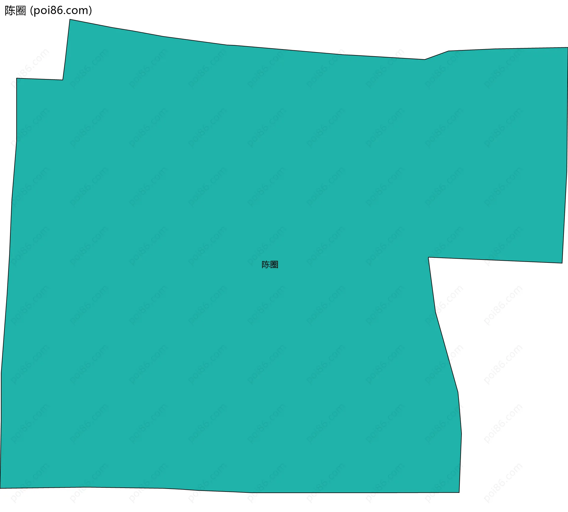 陈圈边界地图
