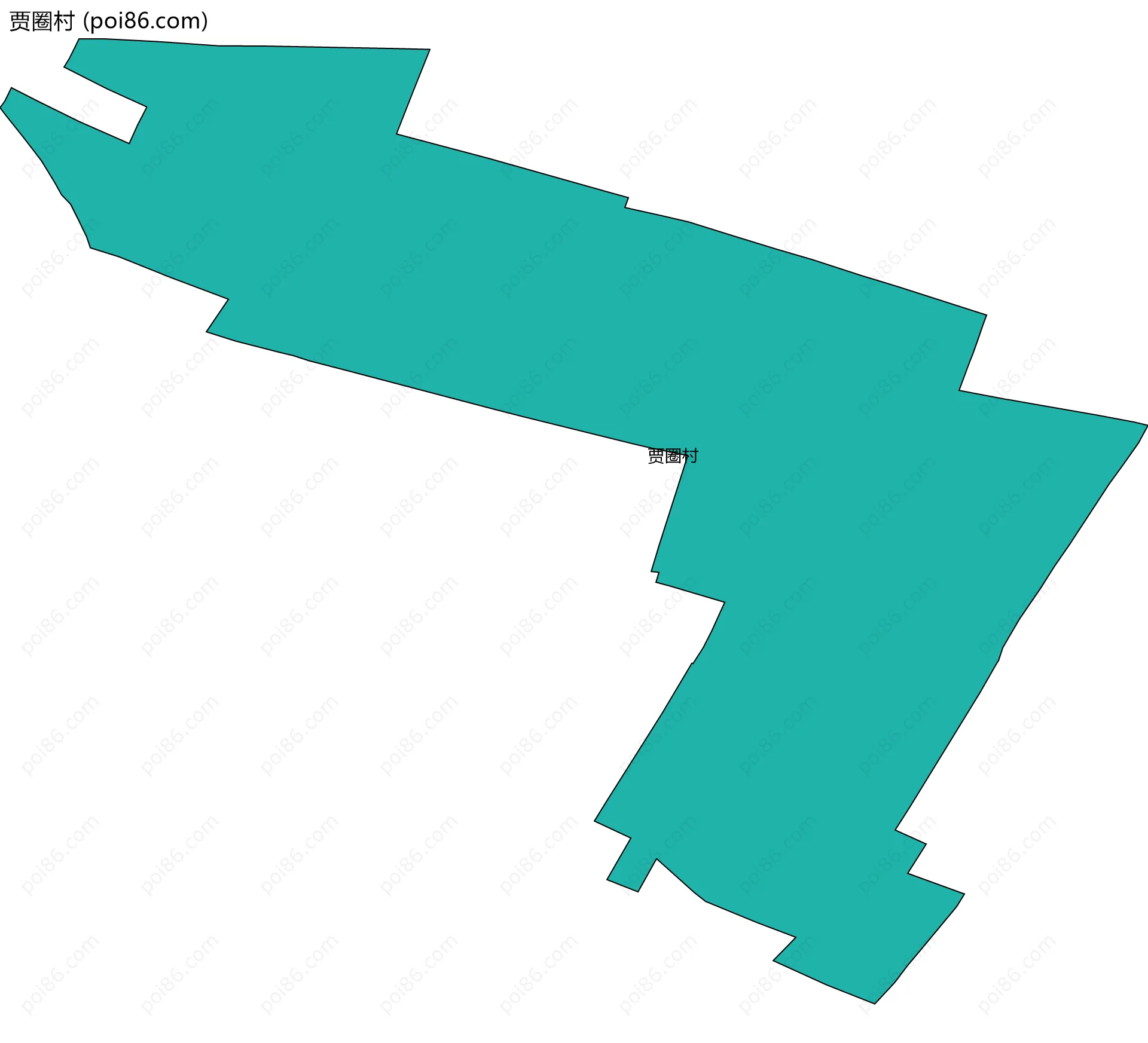 贾圈村边界地图