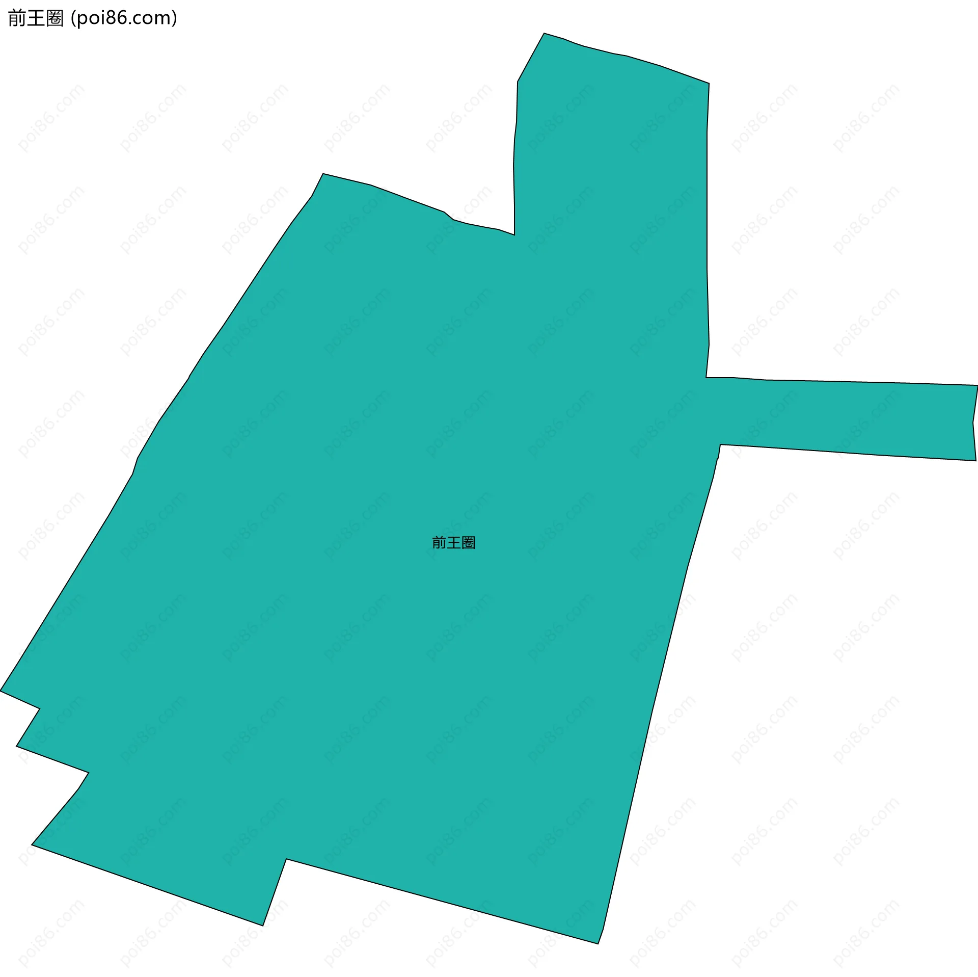 前王圈边界地图