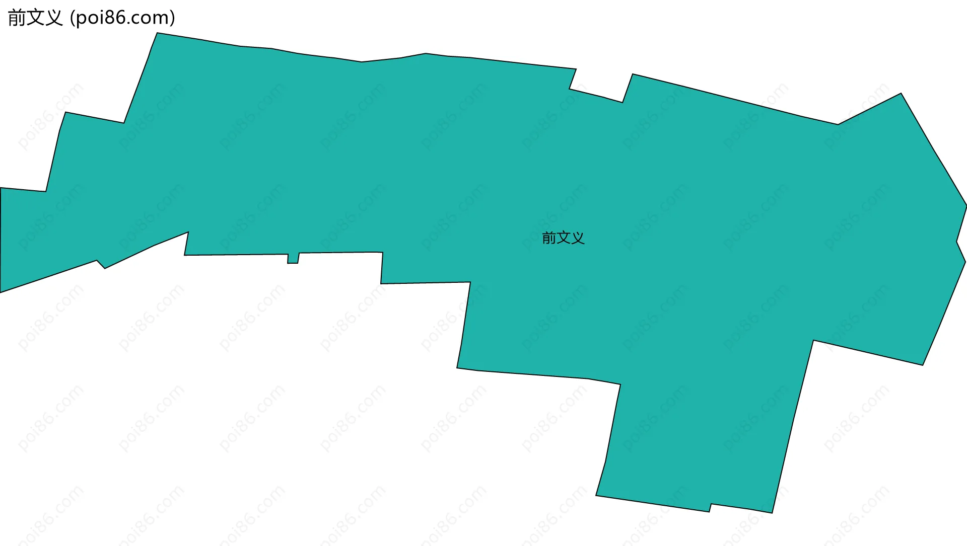 前文义边界地图