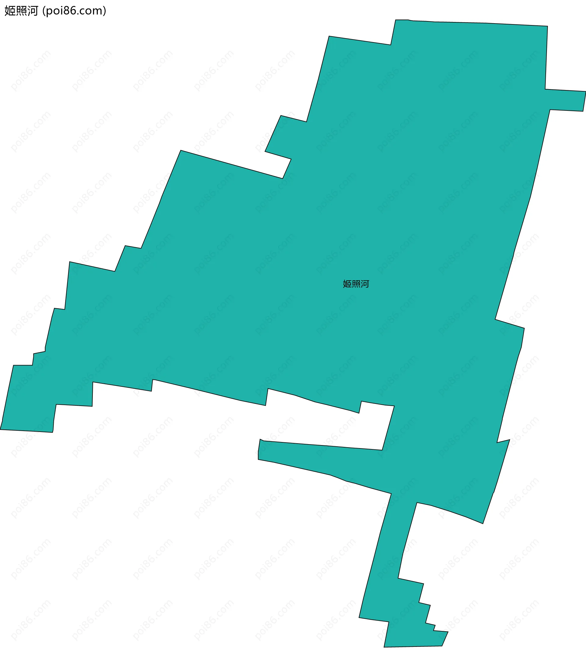 姬照河边界地图