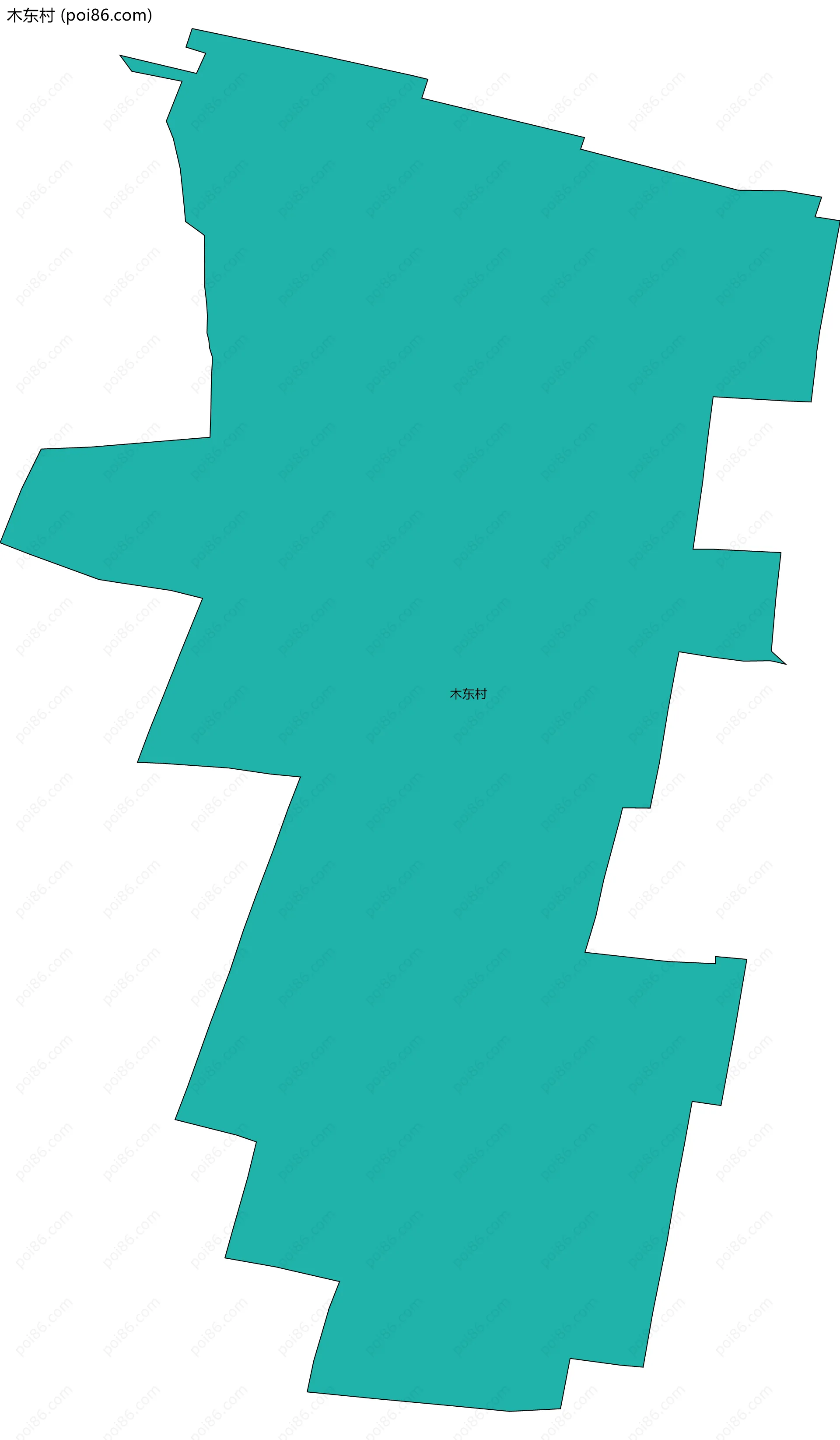 木东村边界地图