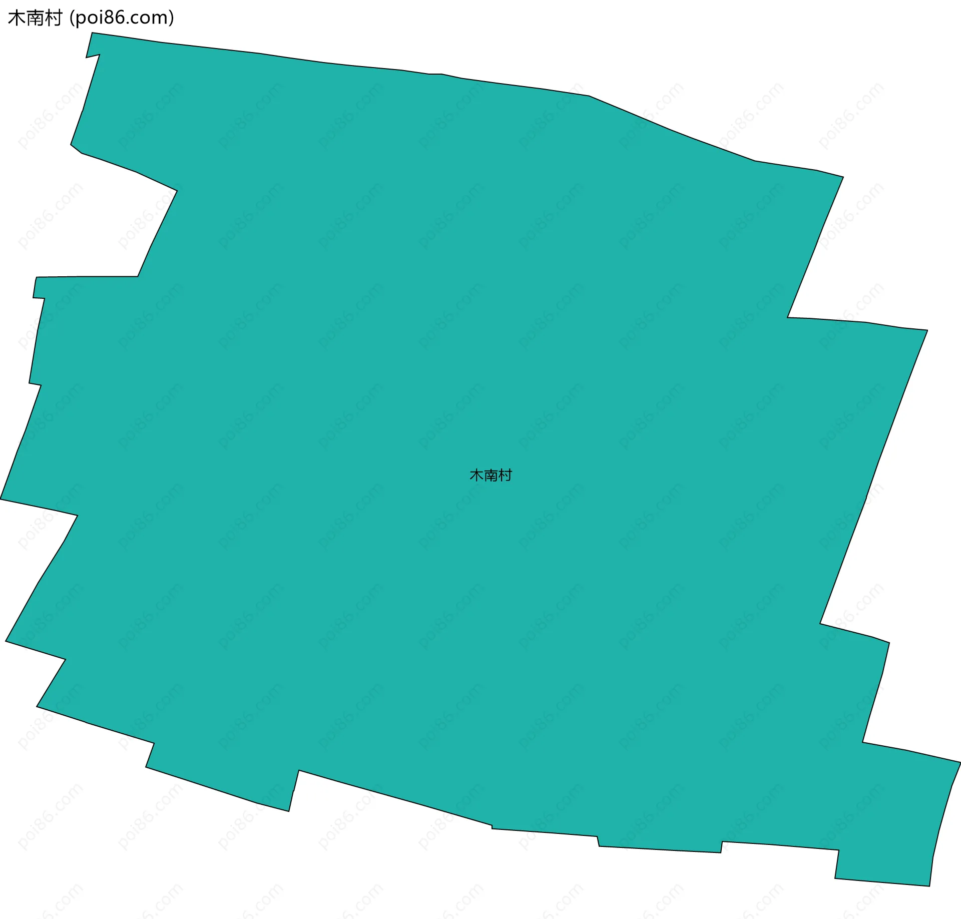 木南村边界地图