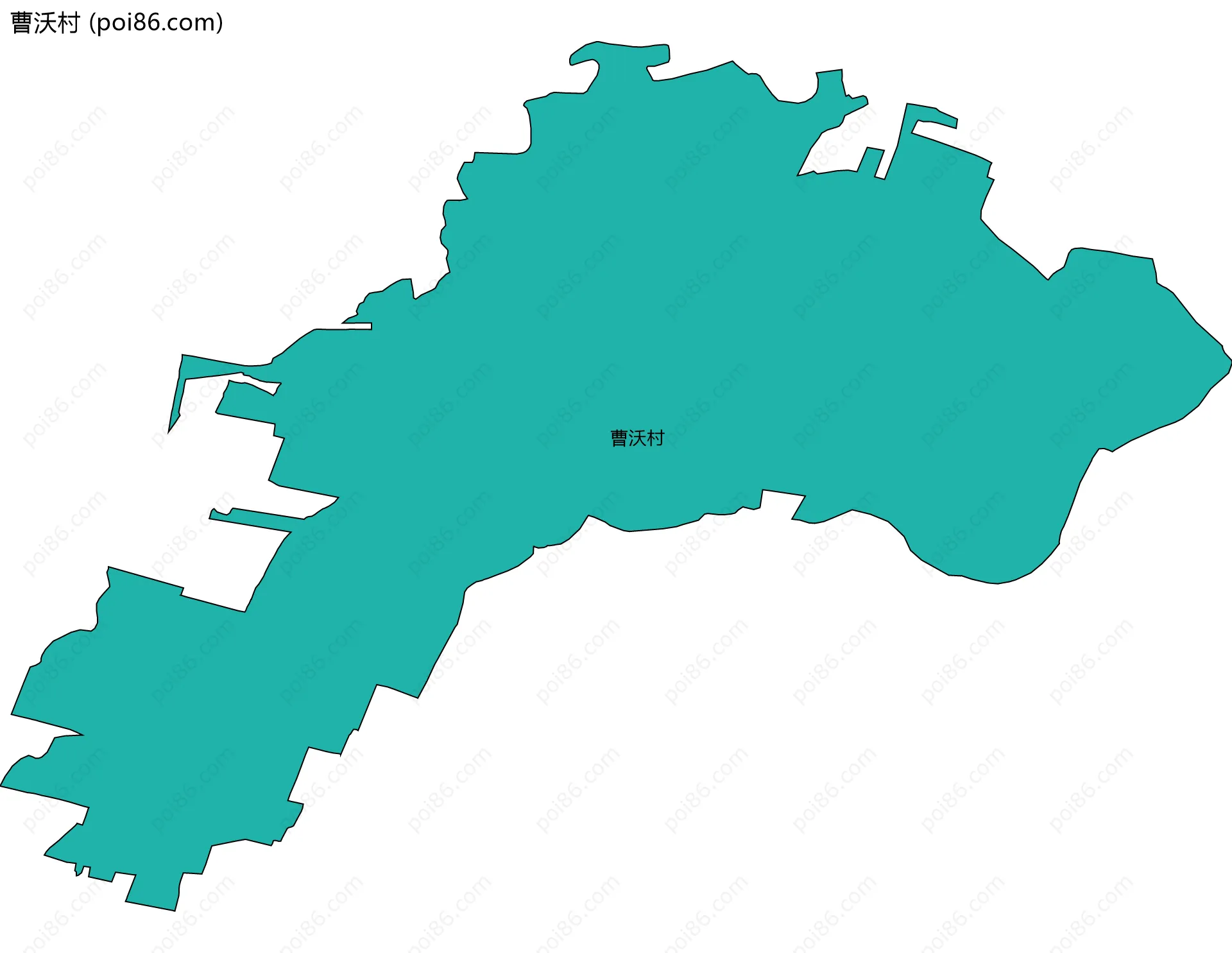曹沃村边界地图