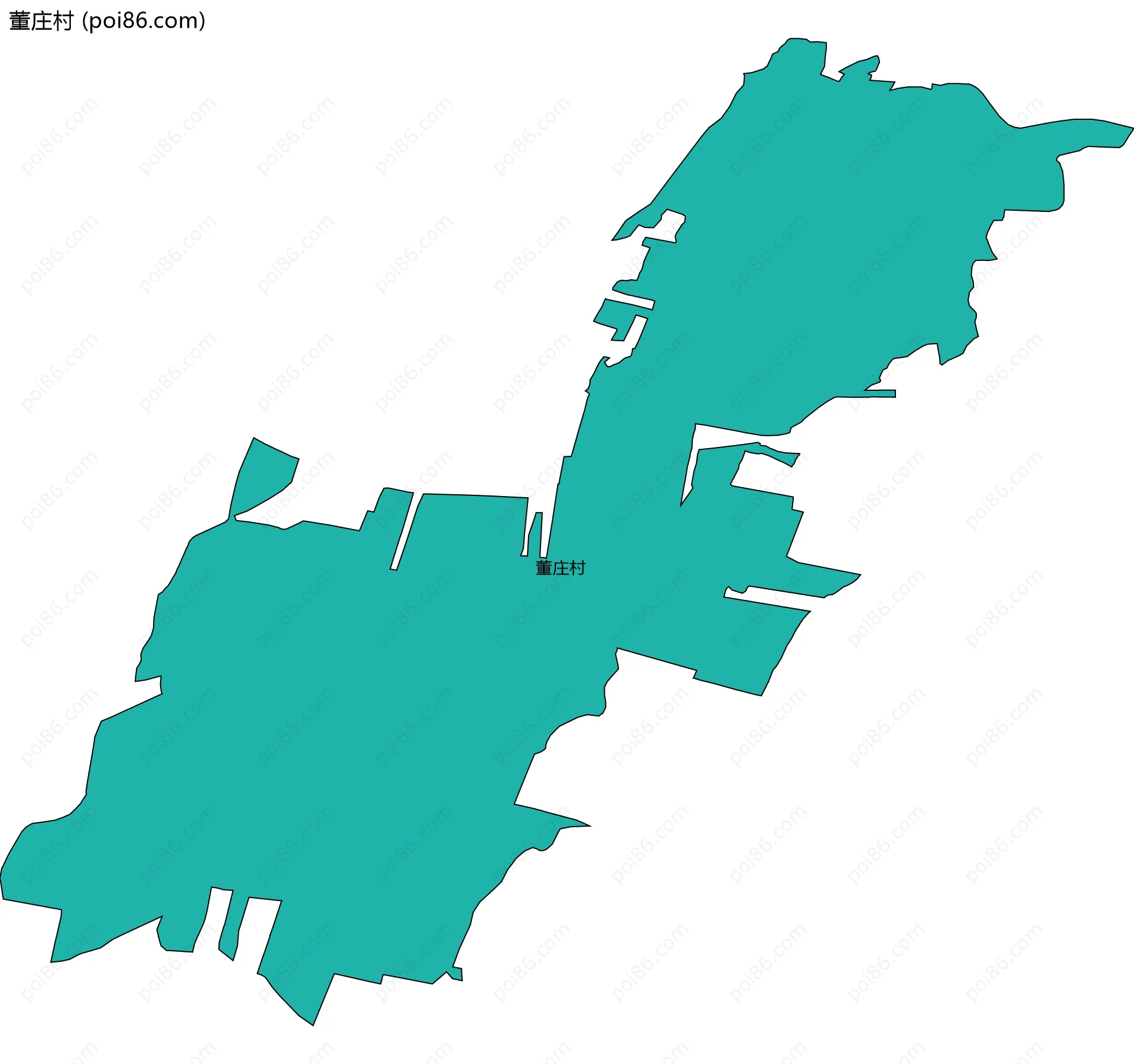 董庄村边界地图
