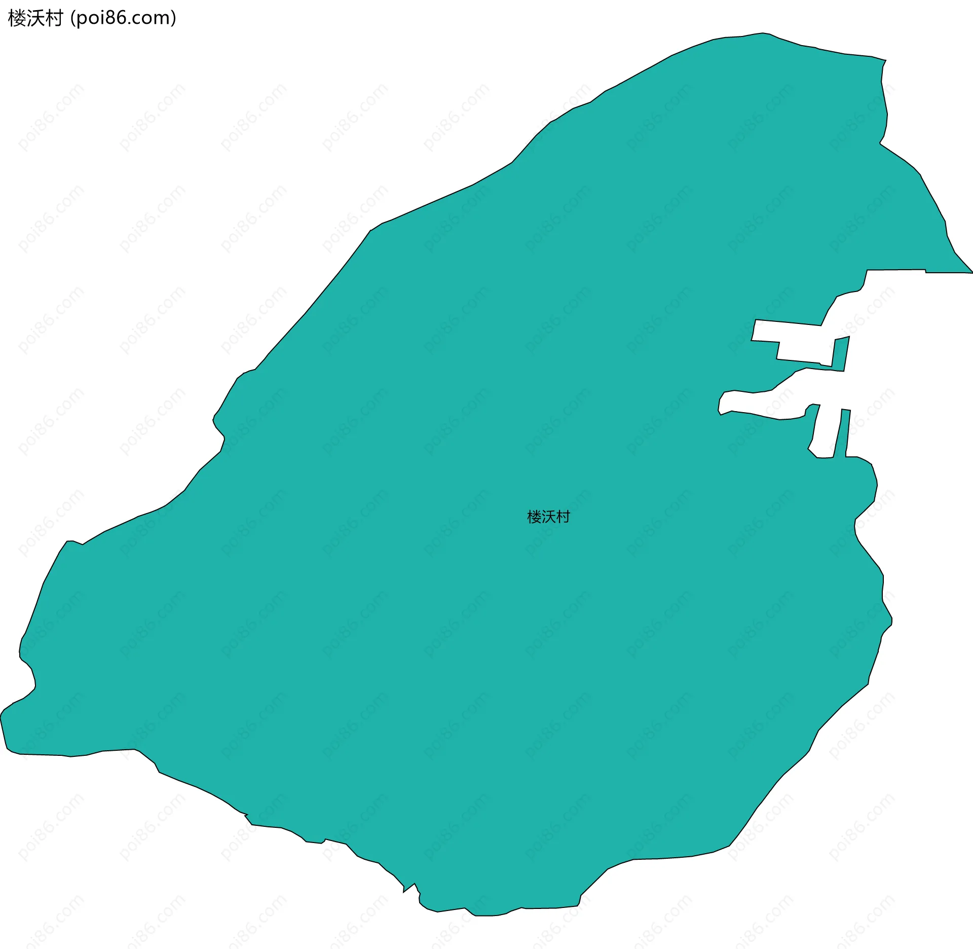 楼沃村边界地图