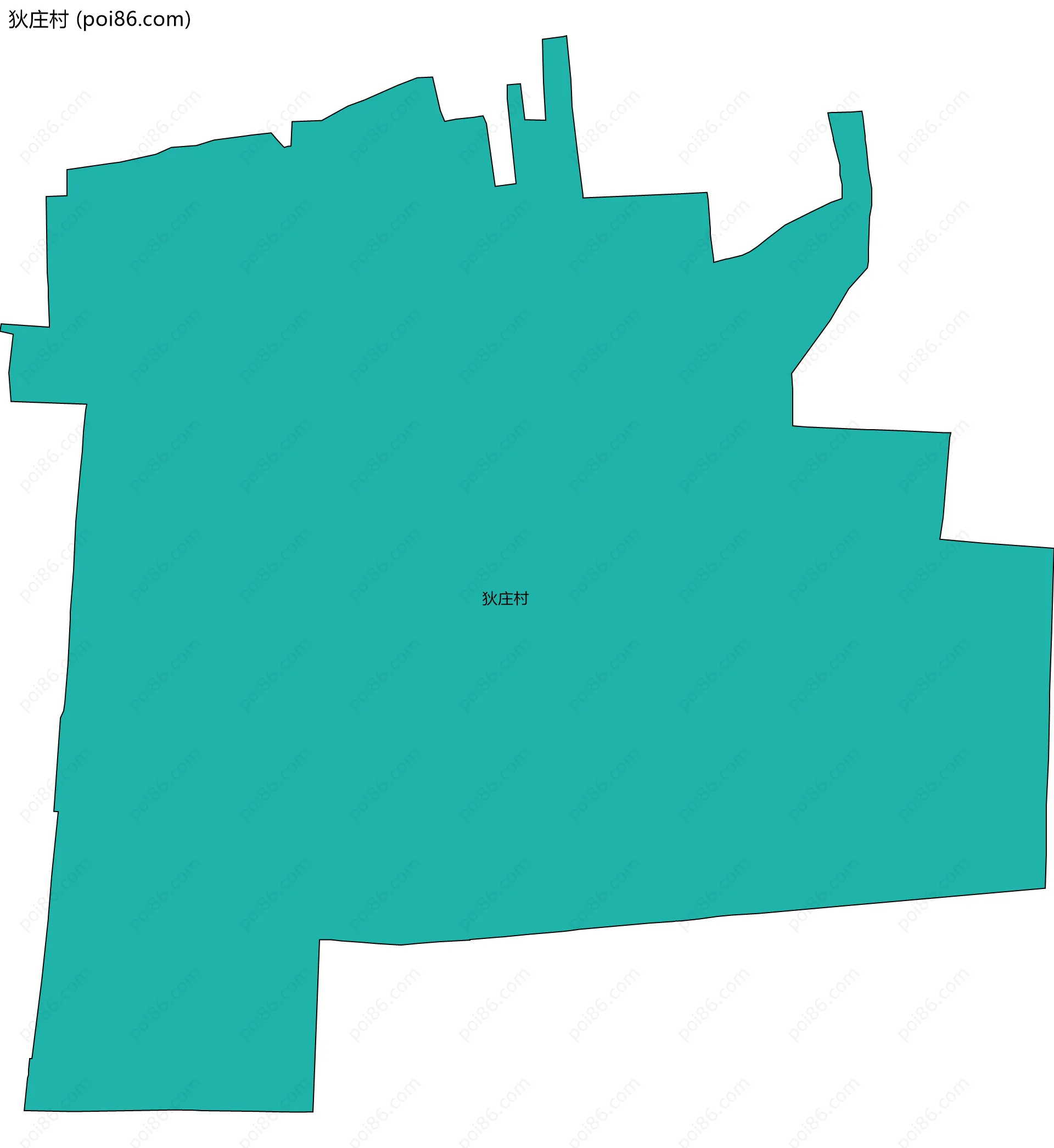 狄庄村边界地图