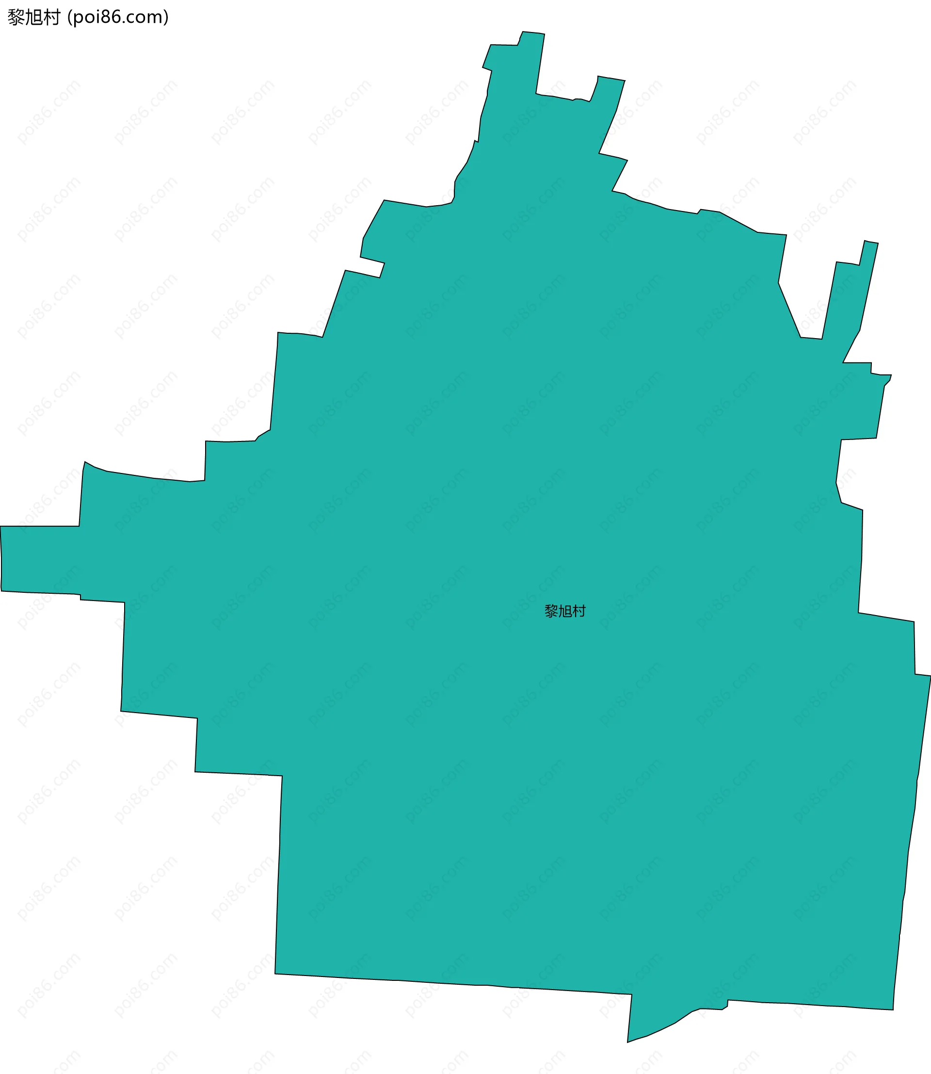 黎旭村边界地图