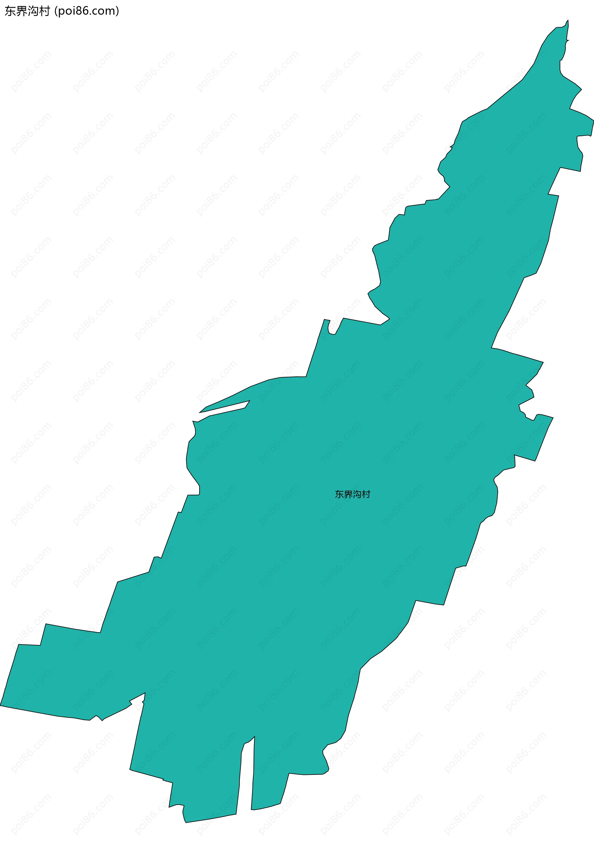 东界沟村边界地图