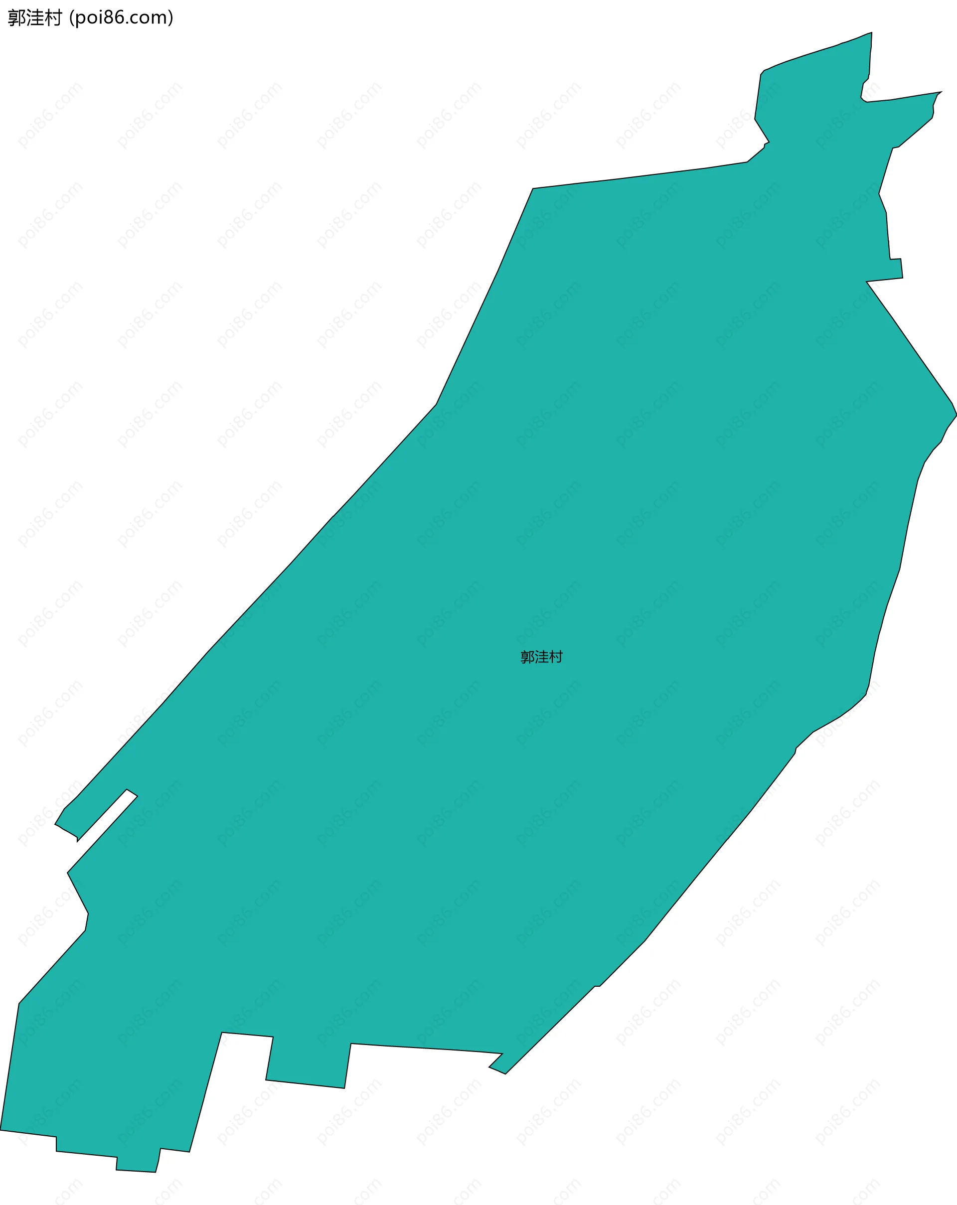 郭洼村边界地图