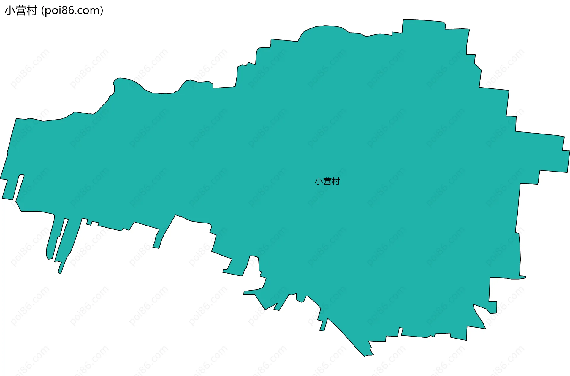 小营村边界地图