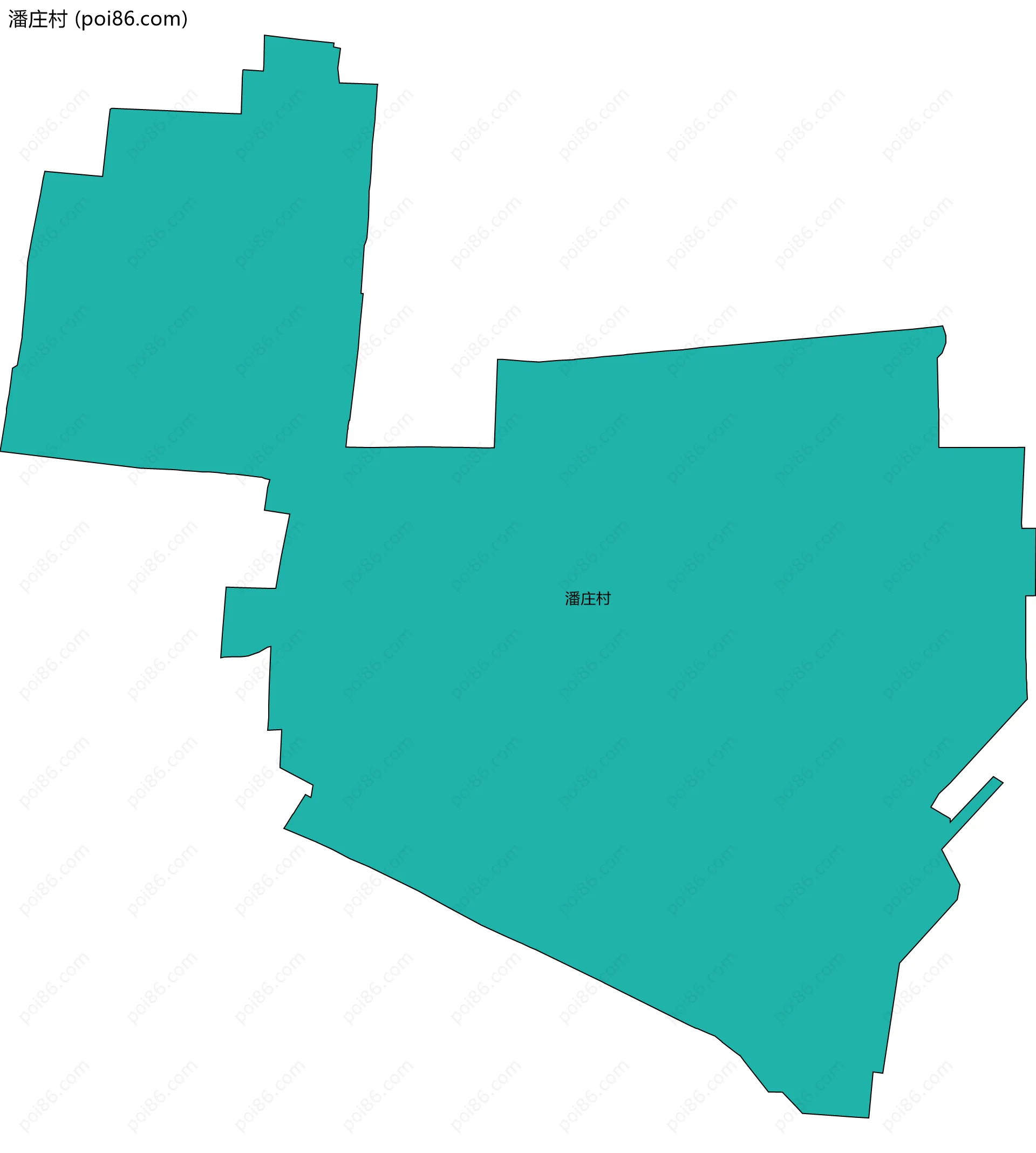 潘庄村边界地图