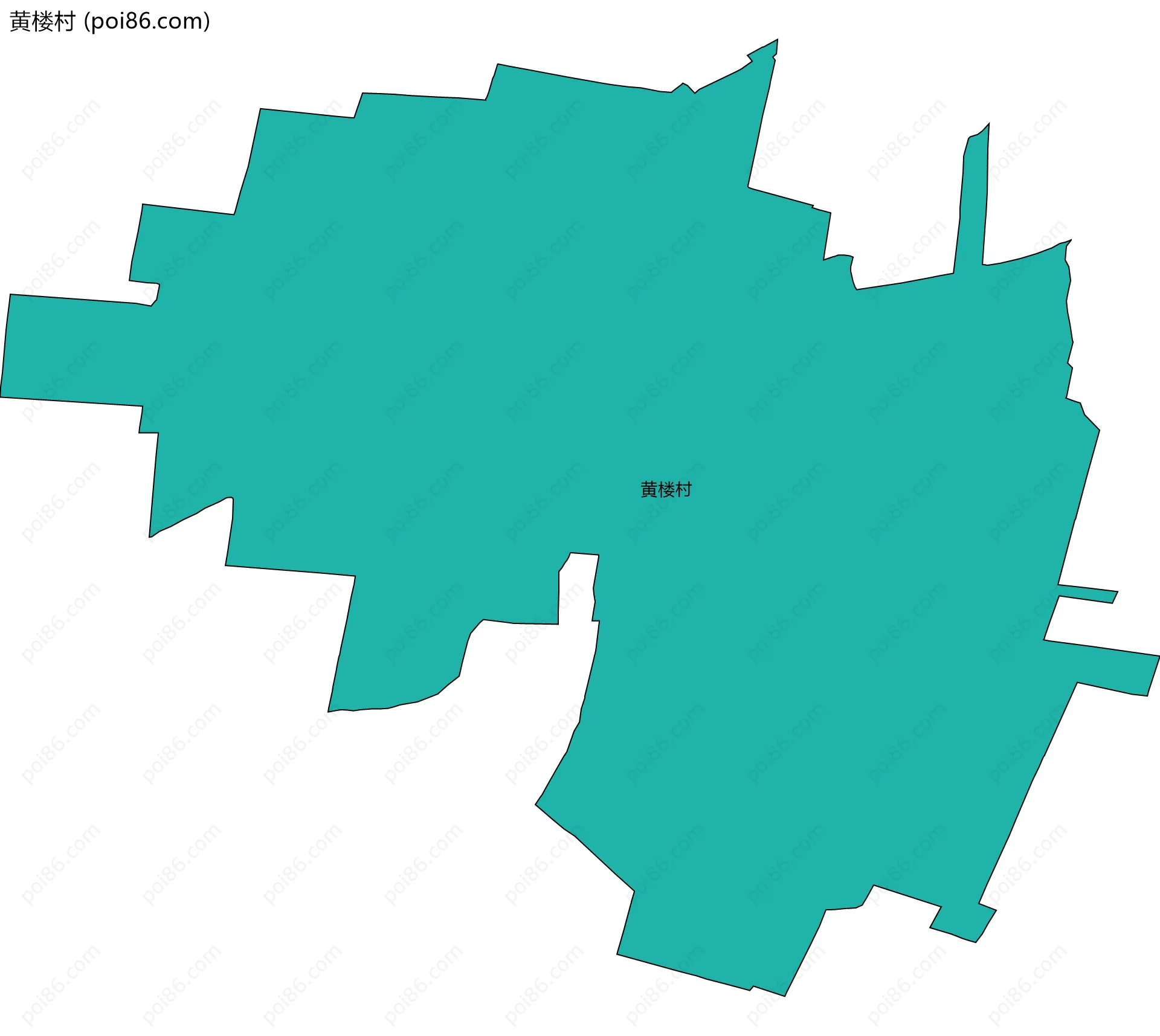 黄楼村边界地图