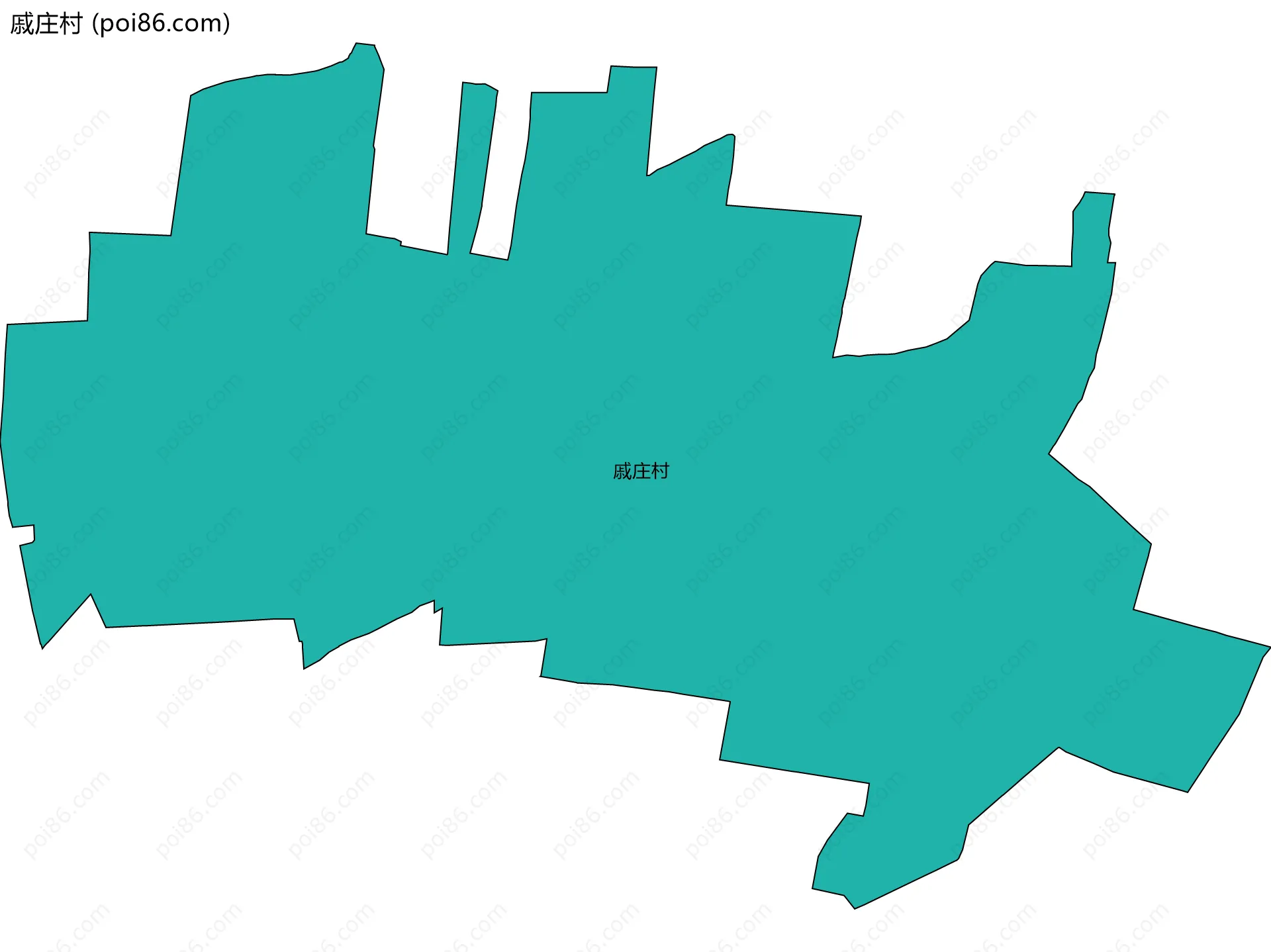 戚庄村边界地图