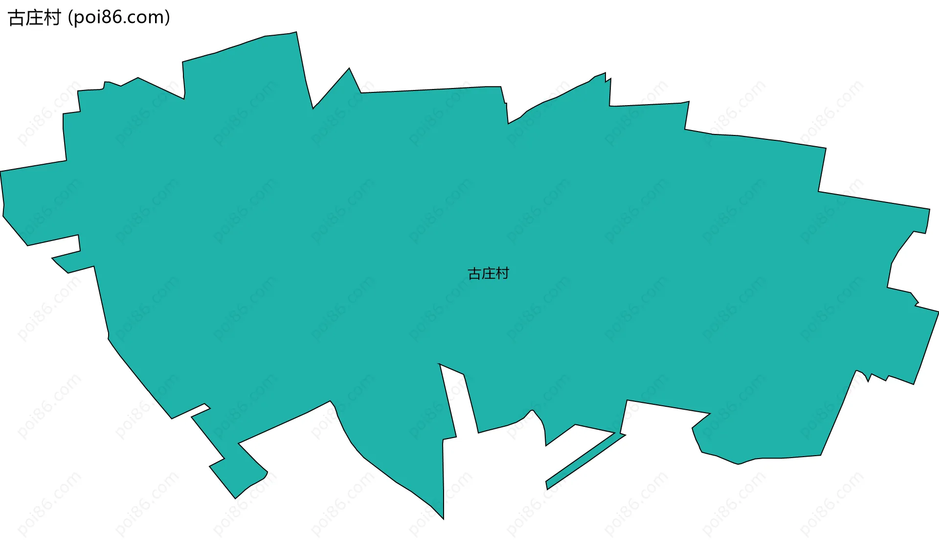 古庄村边界地图