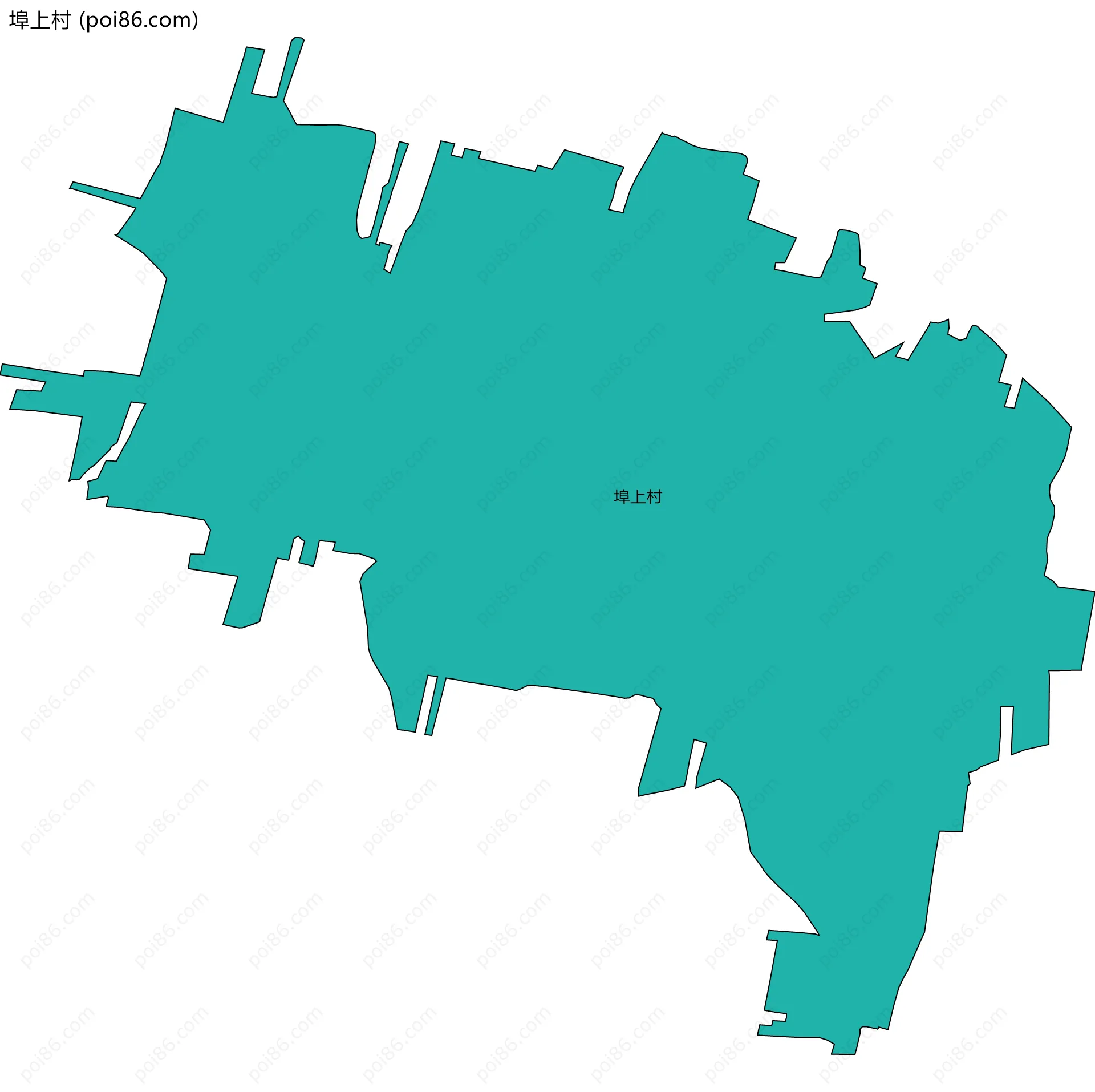 埠上村边界地图