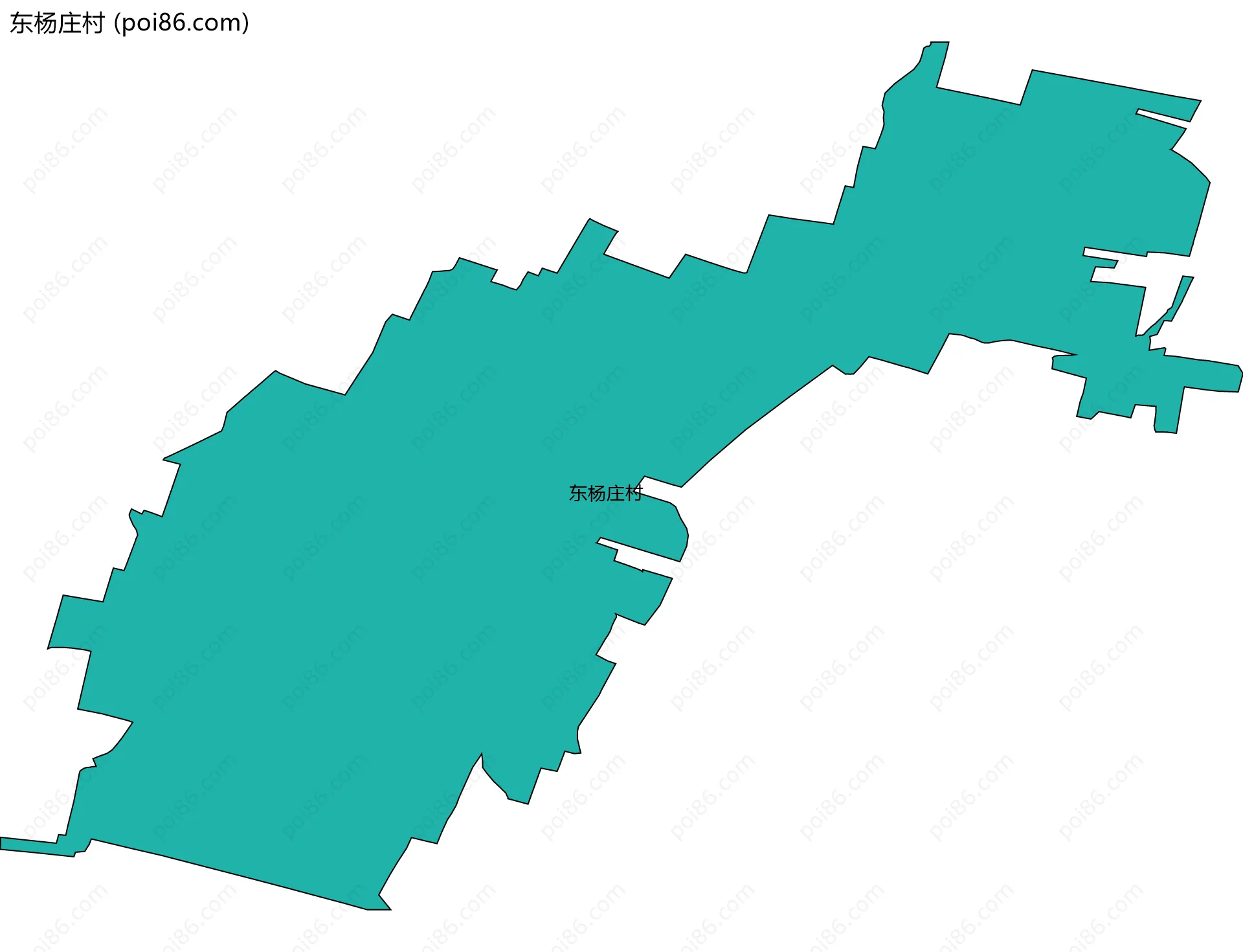东杨庄村边界地图