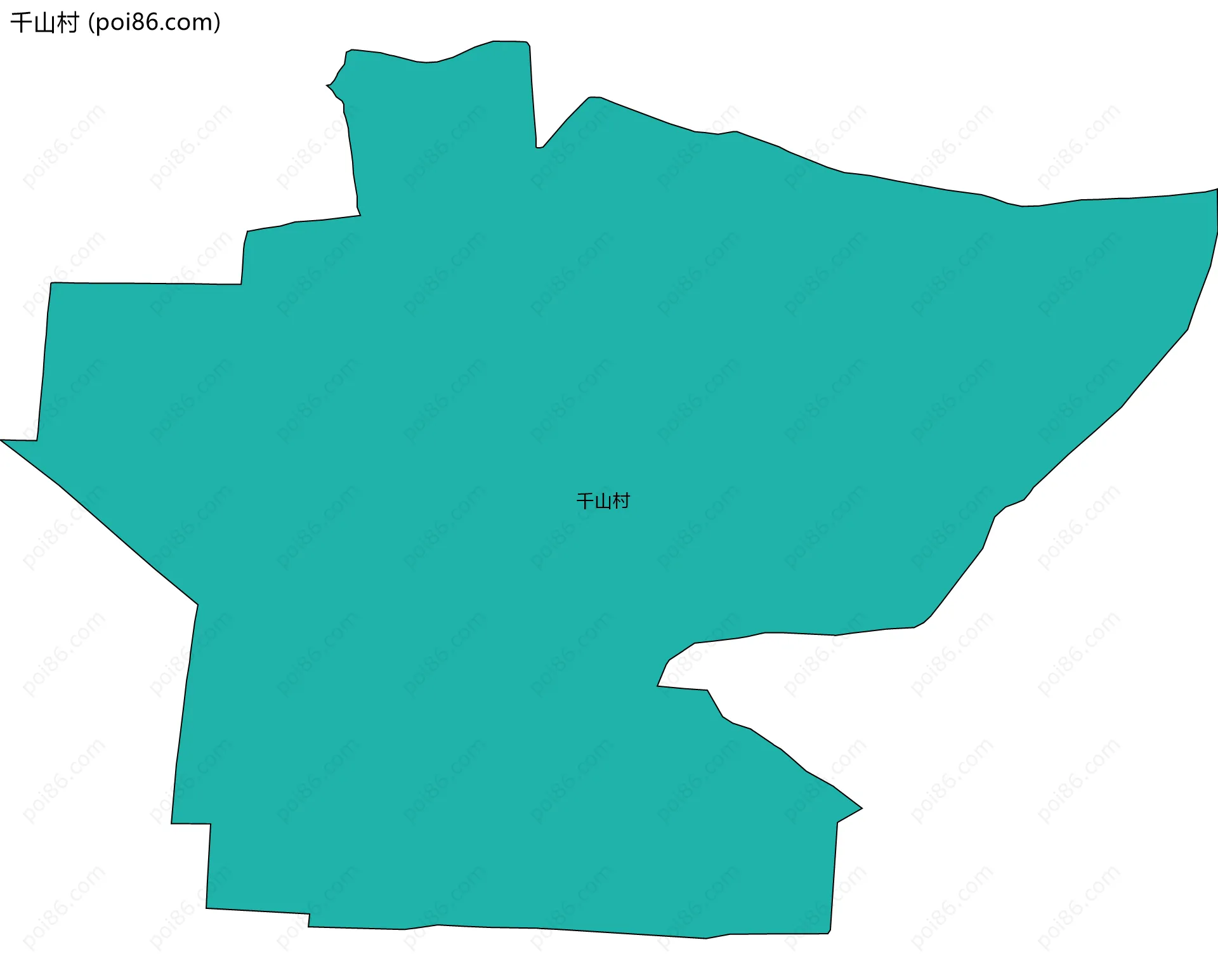 千山村边界地图