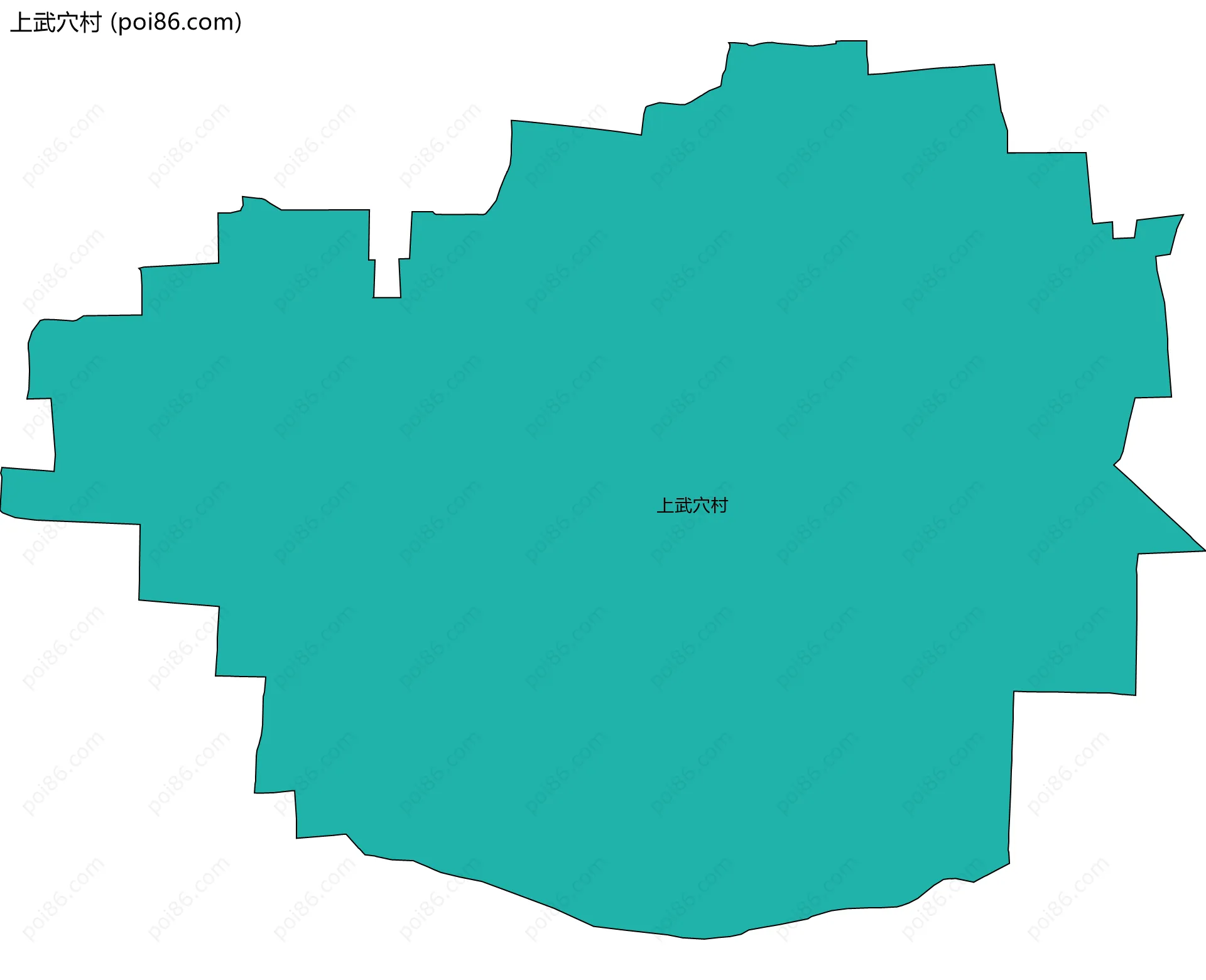 上武穴村边界地图
