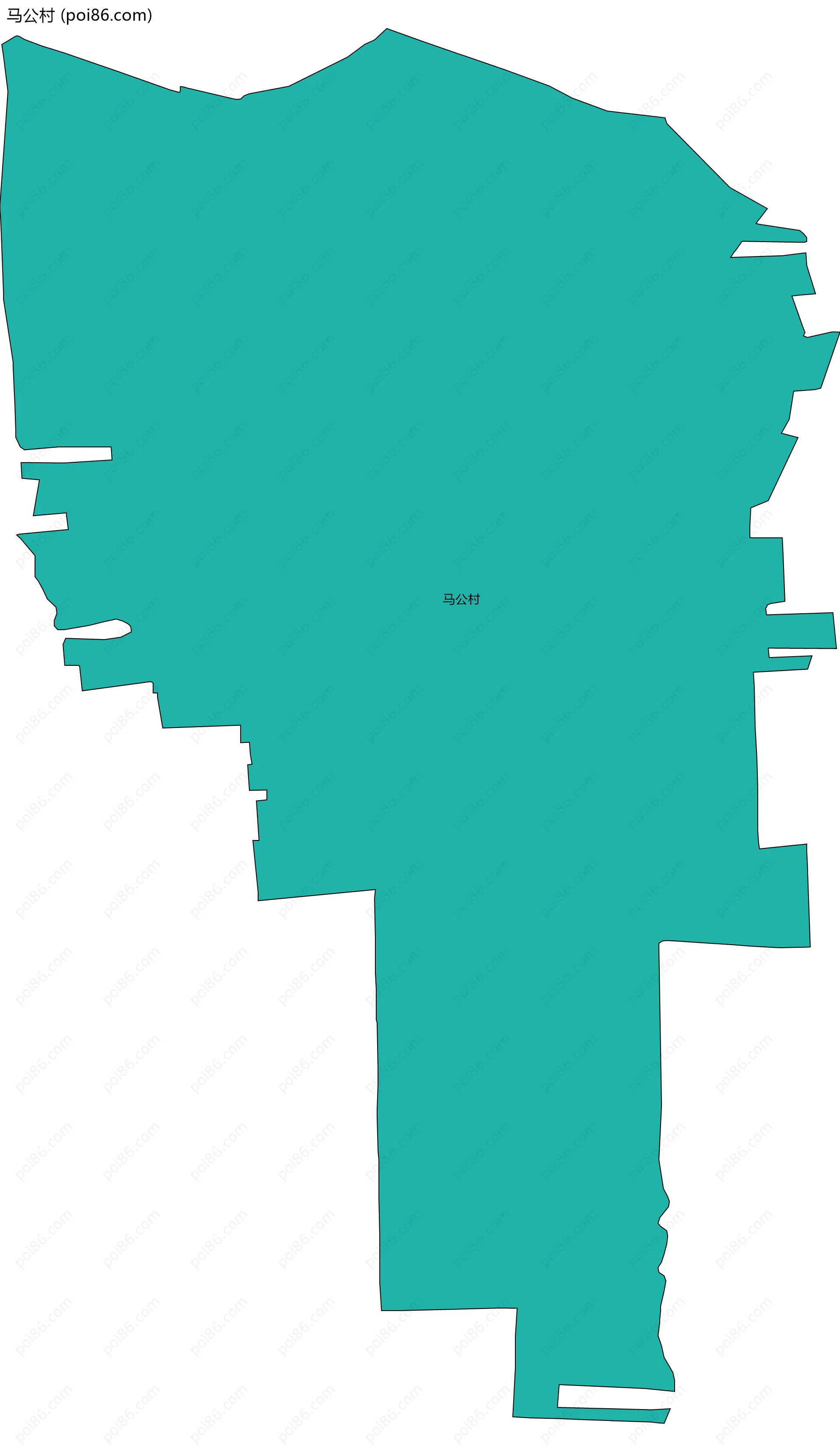 马公村边界地图