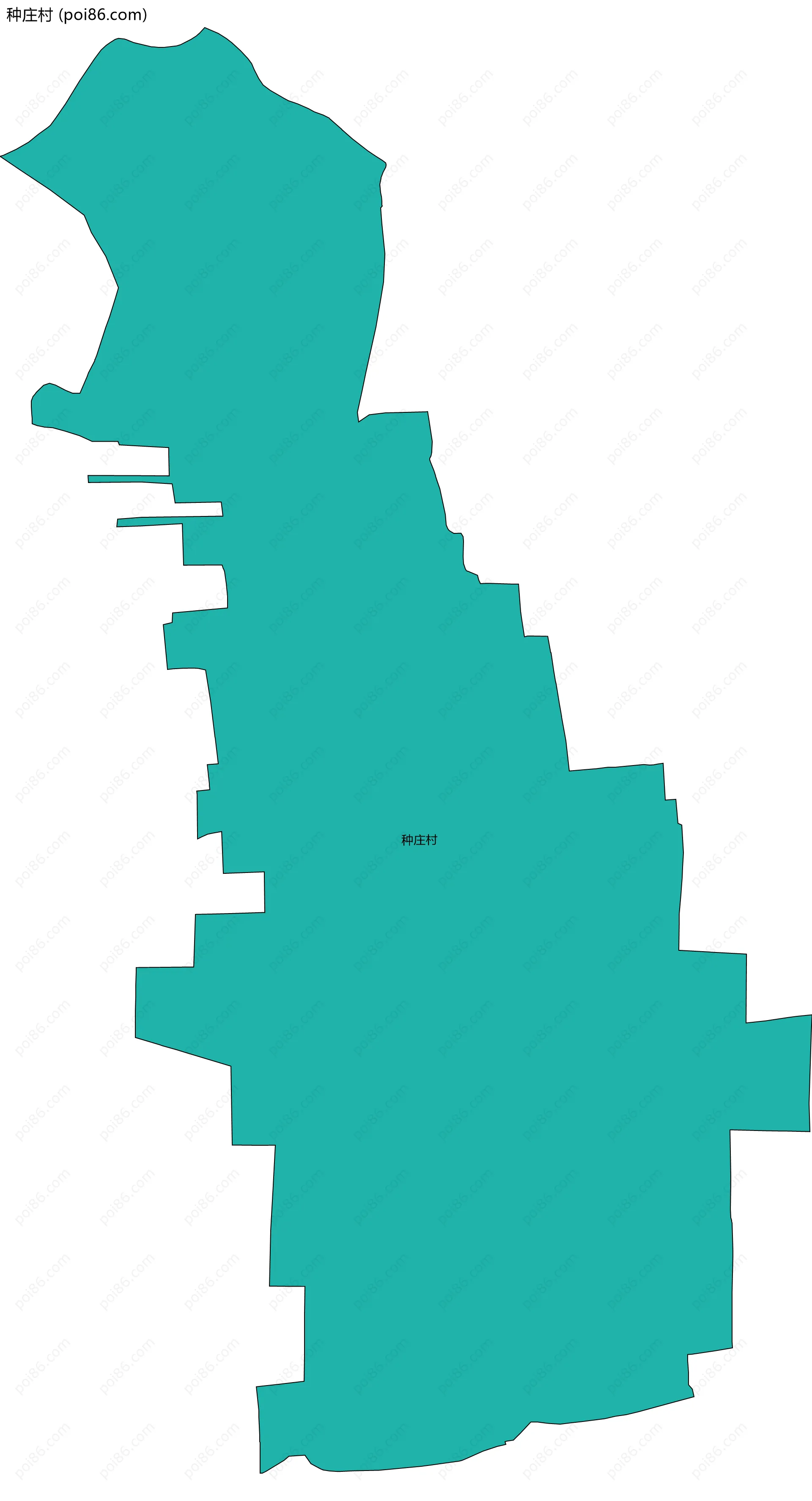种庄村边界地图