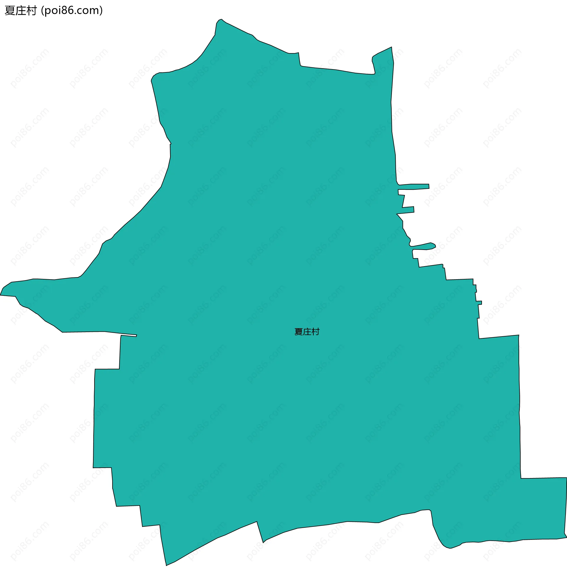 夏庄村边界地图
