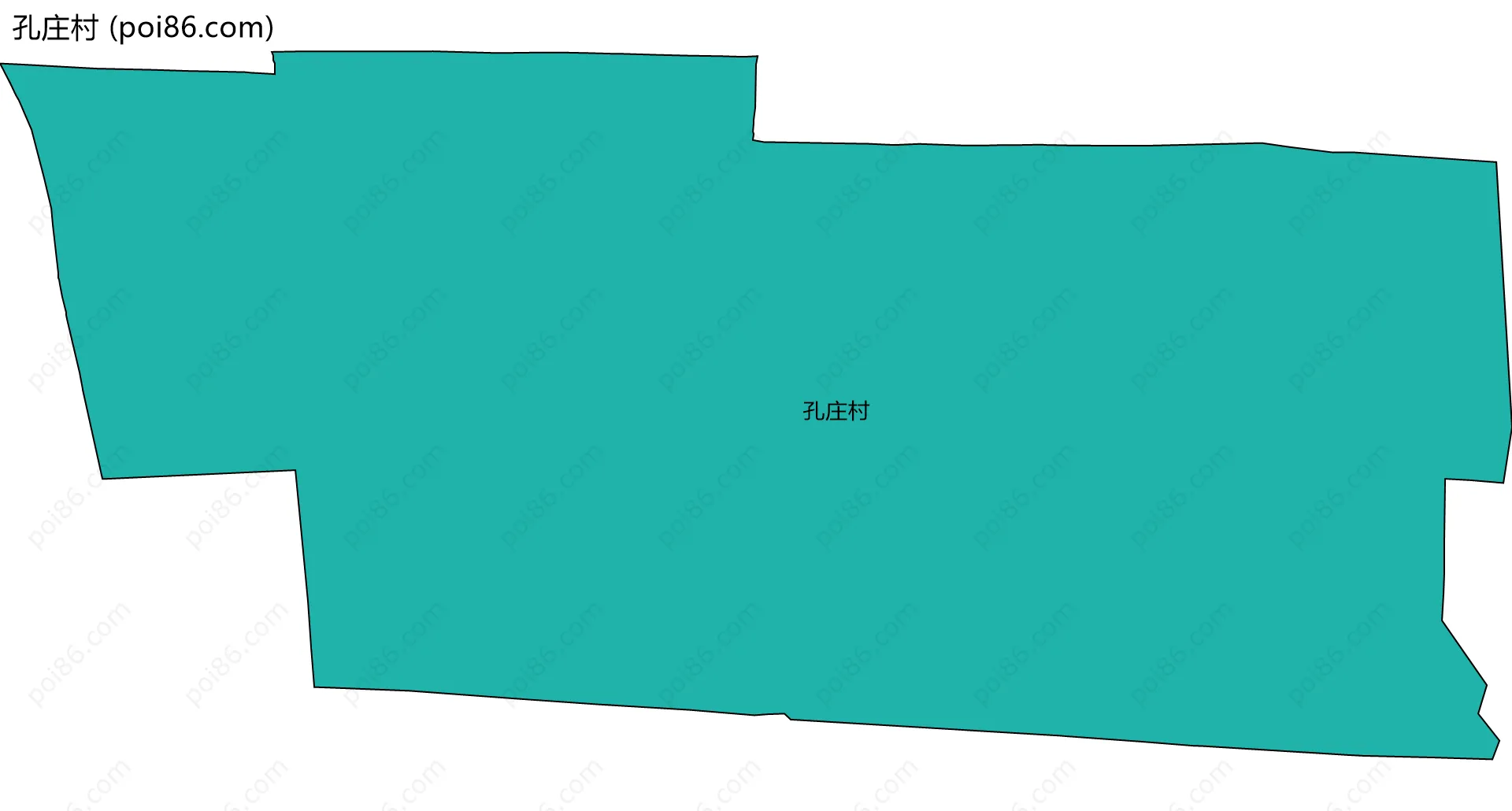 孔庄村边界地图