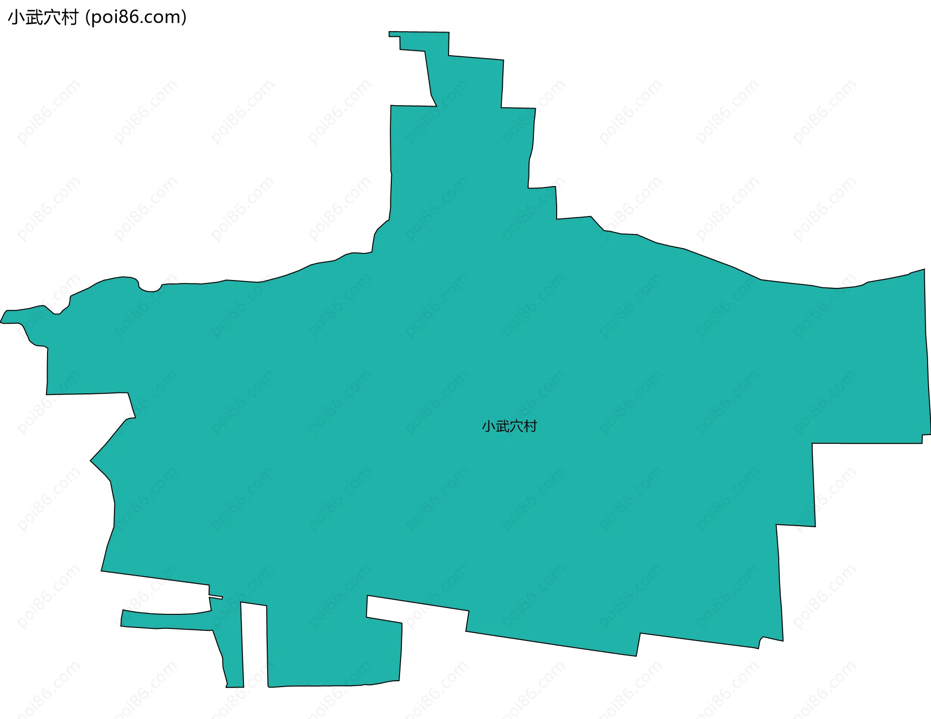 小武穴村边界地图