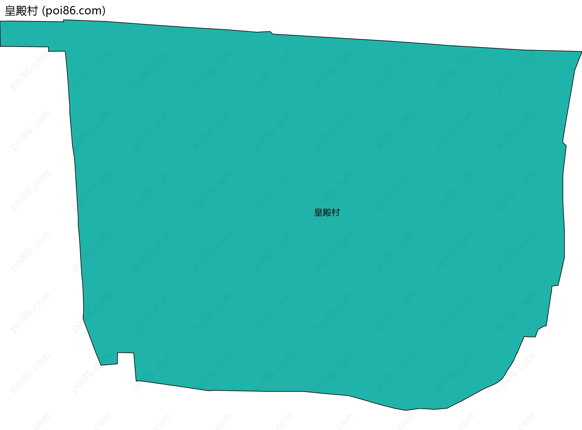 皇殿村边界地图