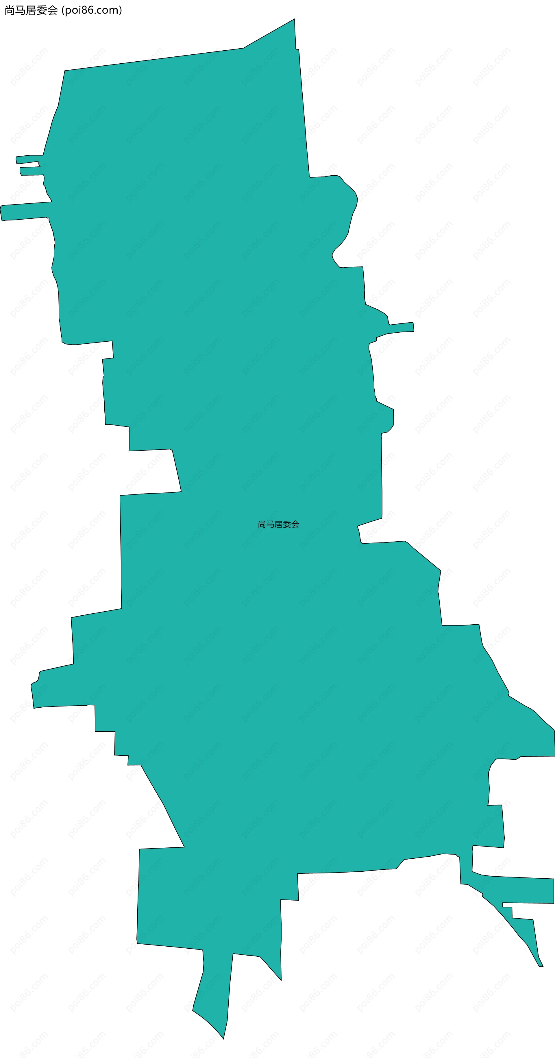 尚马居委会边界地图