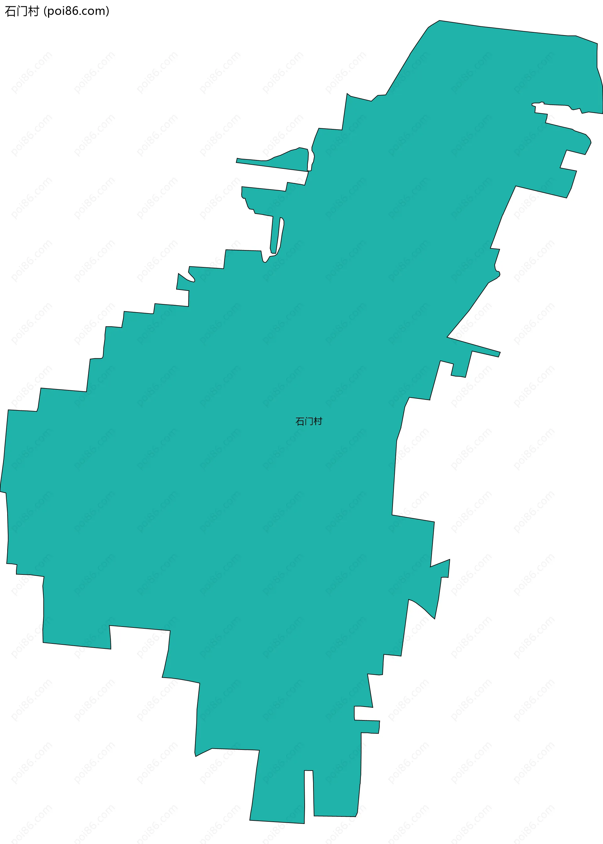 石门村边界地图